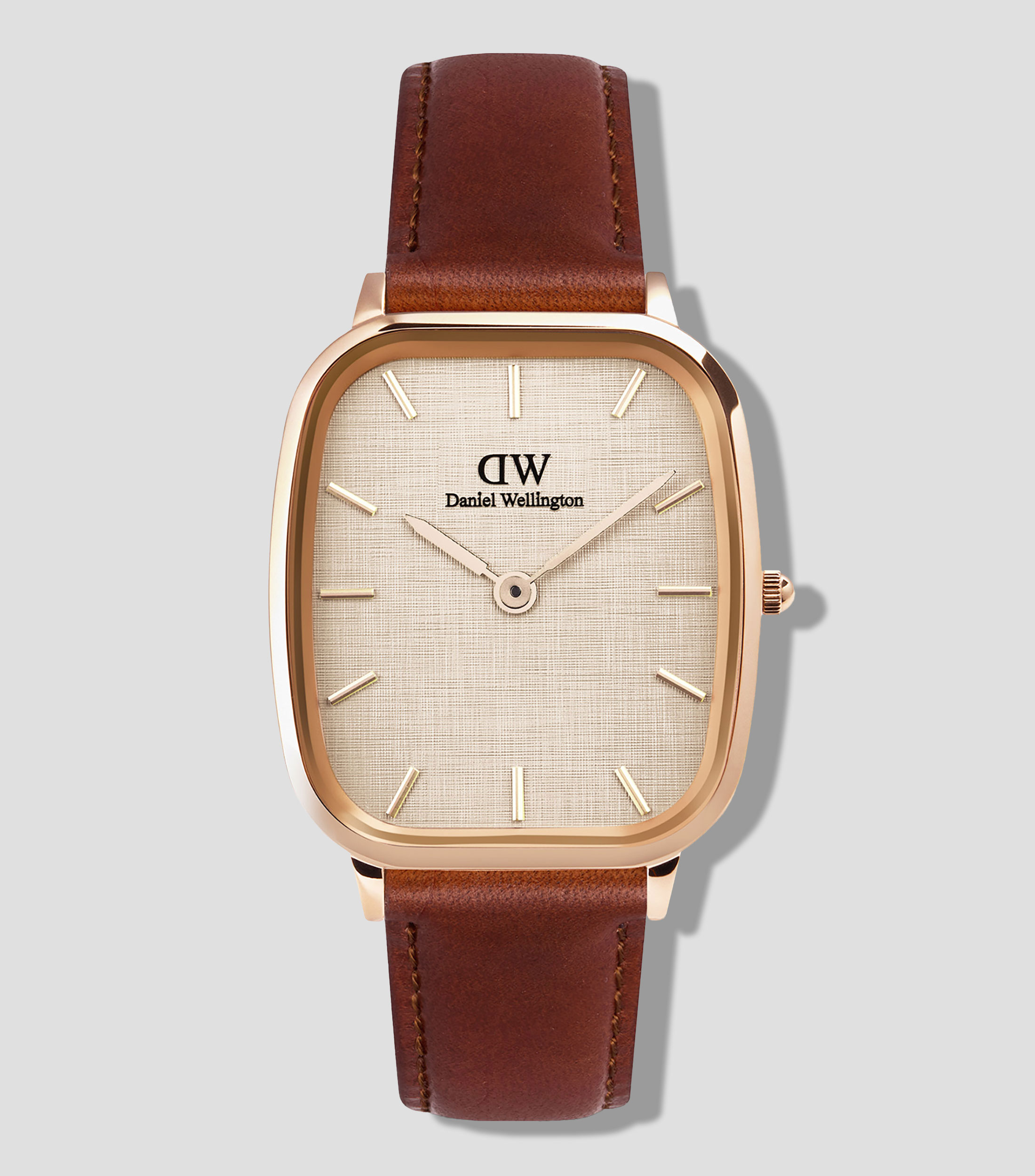 Reloj para Hombre Vintage ST Mawes casual dorado, cafe