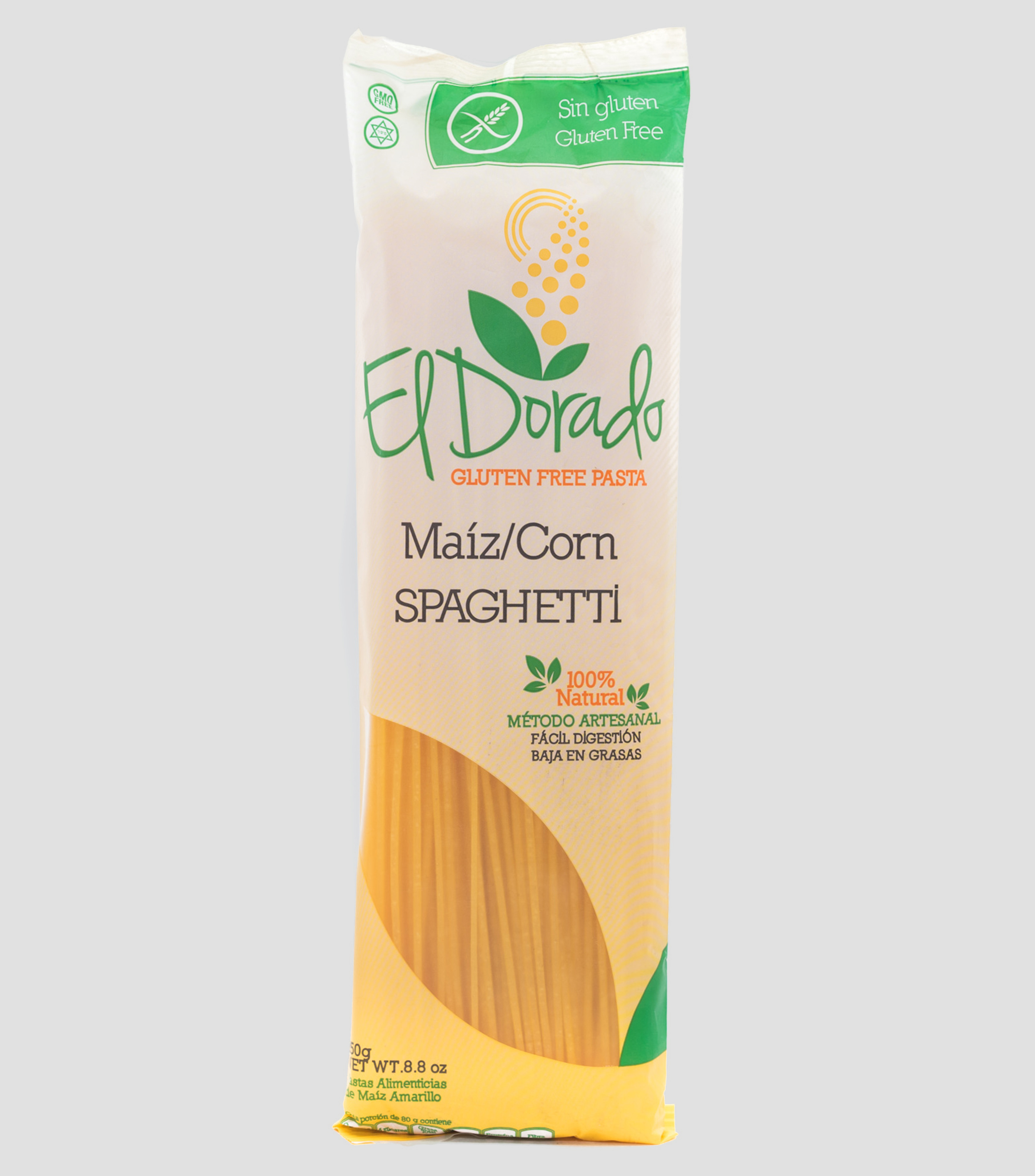 Spaghetti de Maíz Gluten Free, 250 Gr