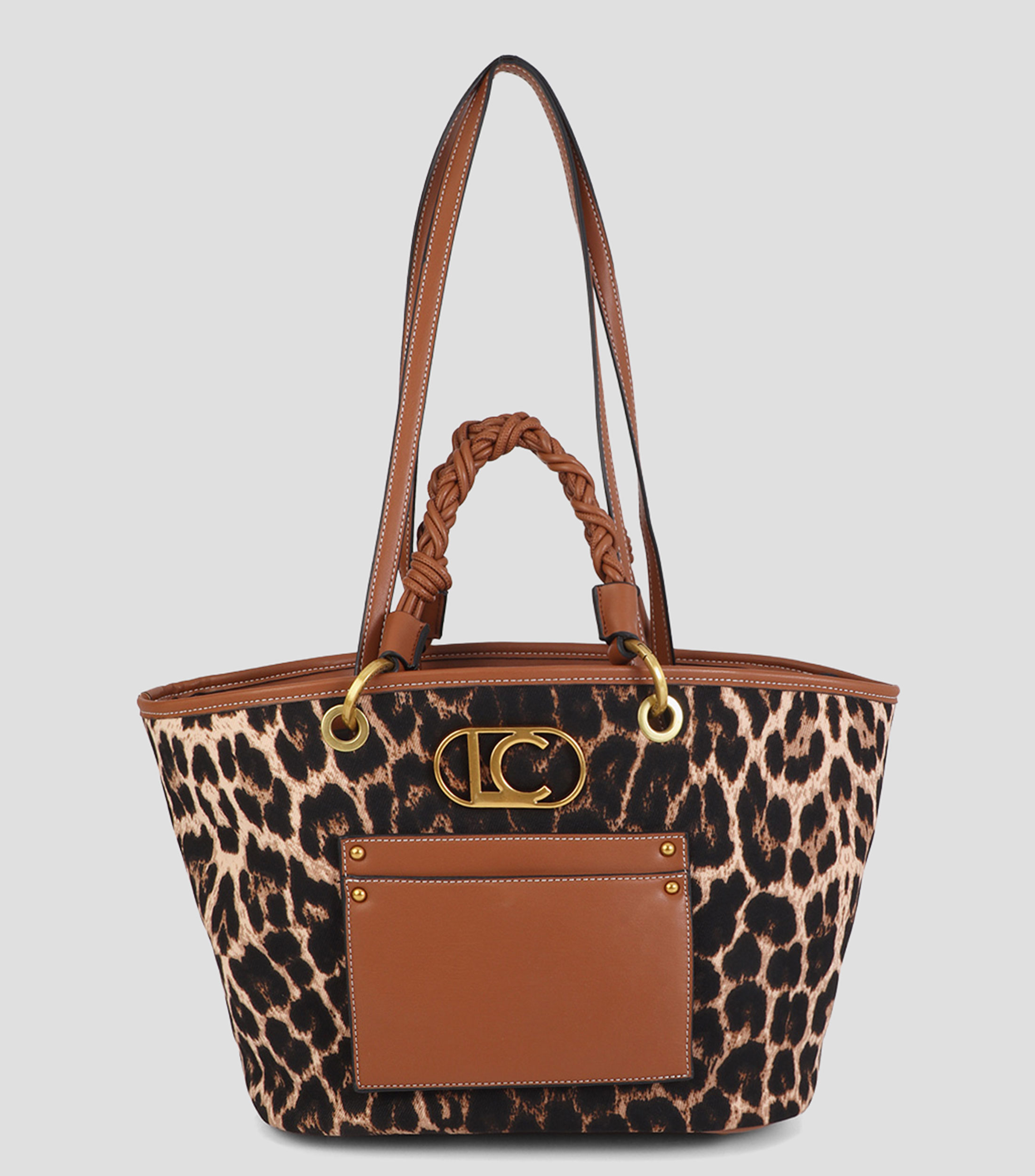Bolsa tote multicolor animalprint Mujer