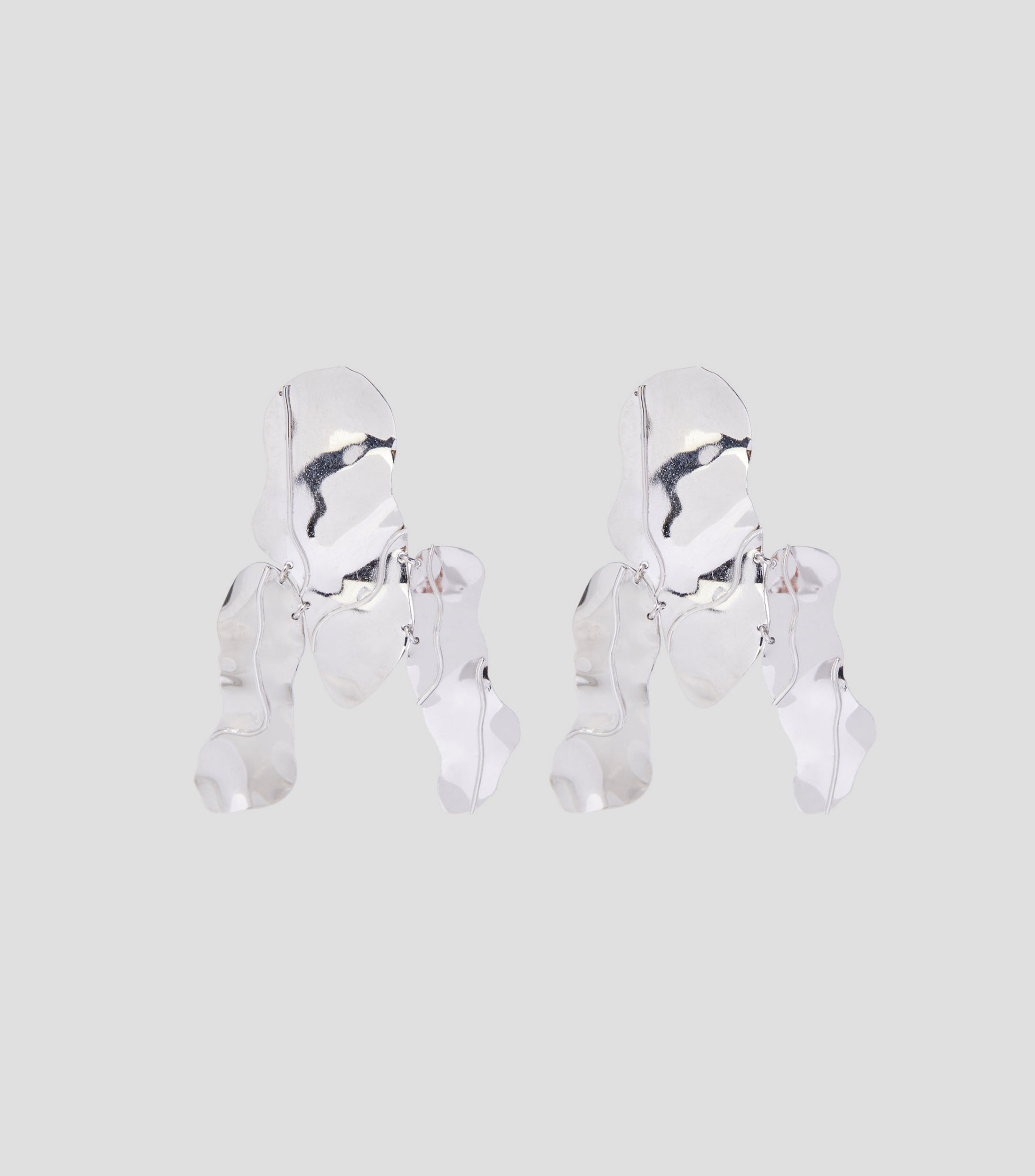 Aretes en plata Tronco Corteza Mujer