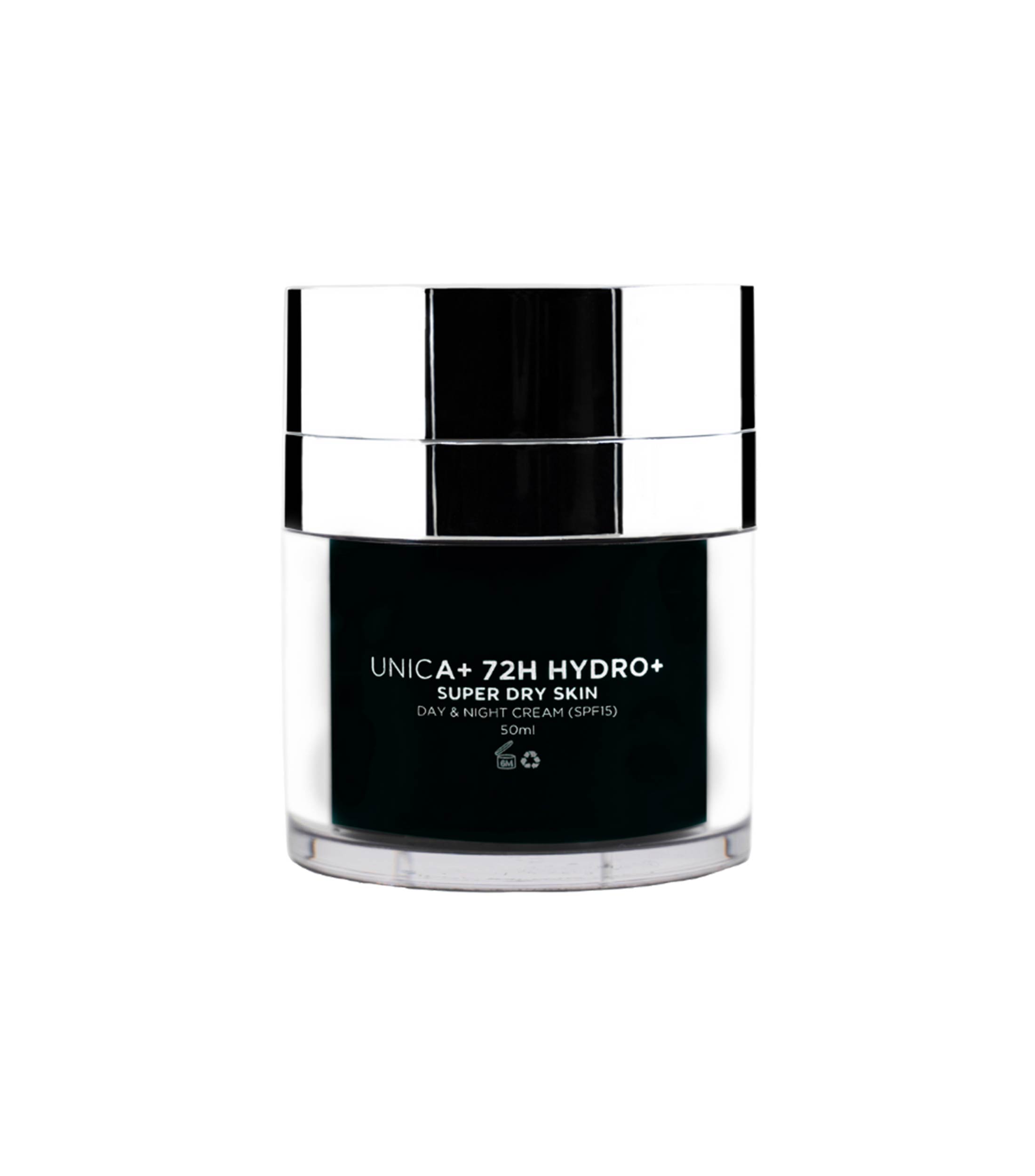UNICA+ 72H Crema Facial Anti-Edad e Hidratante Día y Noche, 50 ml