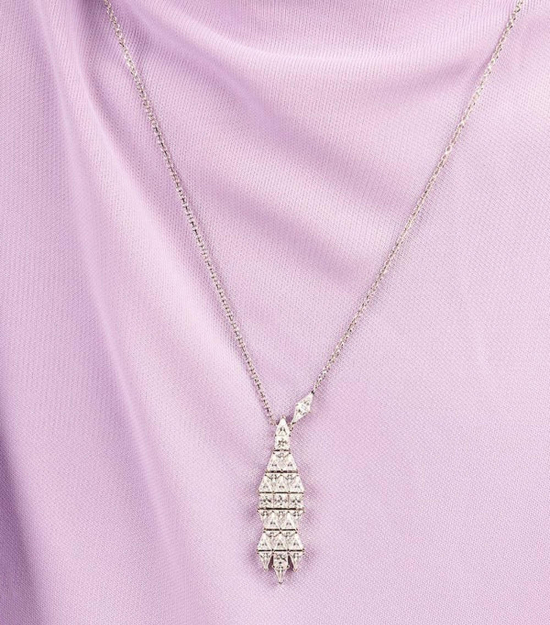 Collar ajustable en plata Printemps con circonitas Mujer