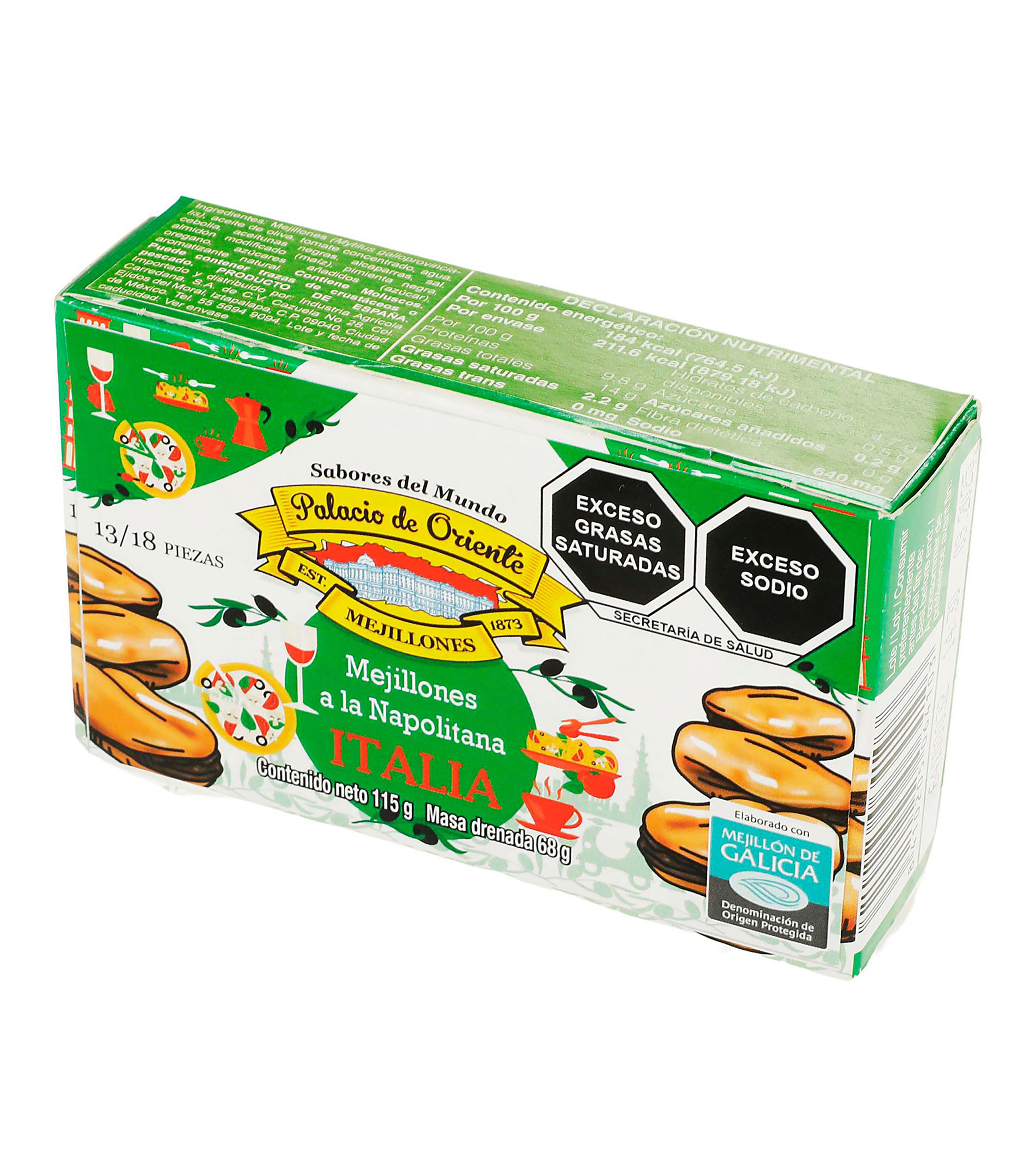 Mejillones a la napolitana "Italia", 115 g