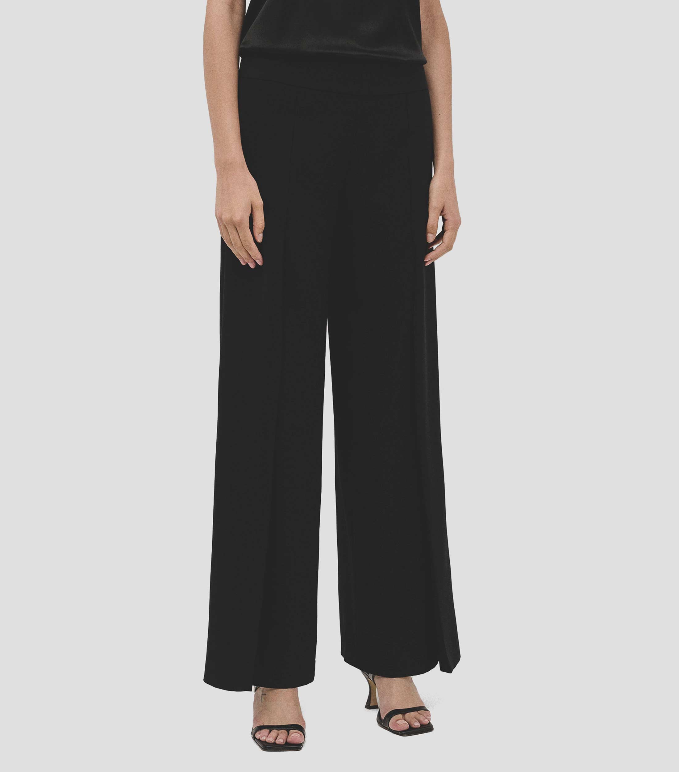 Pantalón tipo palazzo acampanado Mujer