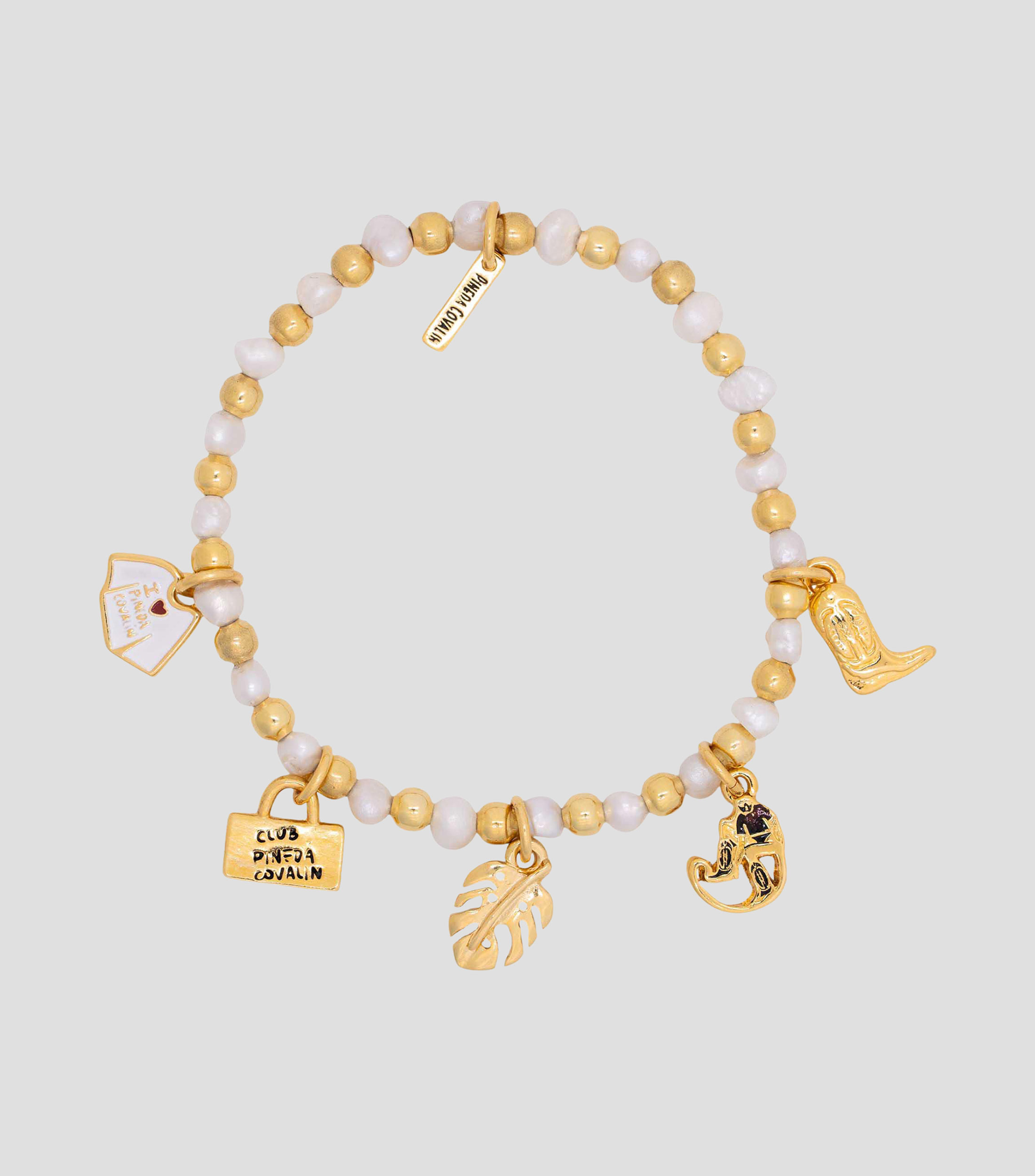 Brazalete Monos Guardianes de la Selva con perlas Mujer