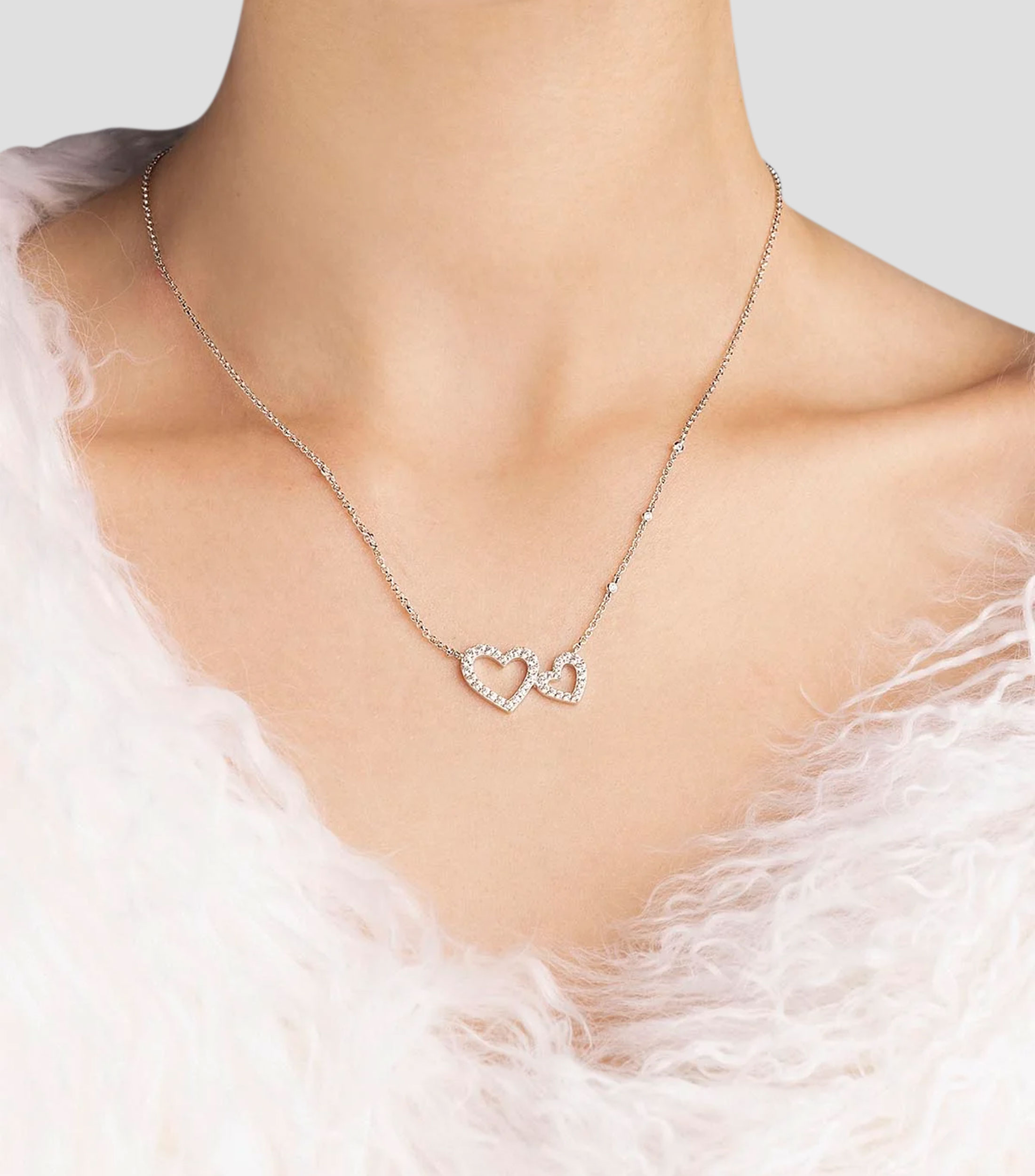 Collar en plata .925 con zirconias Mujer