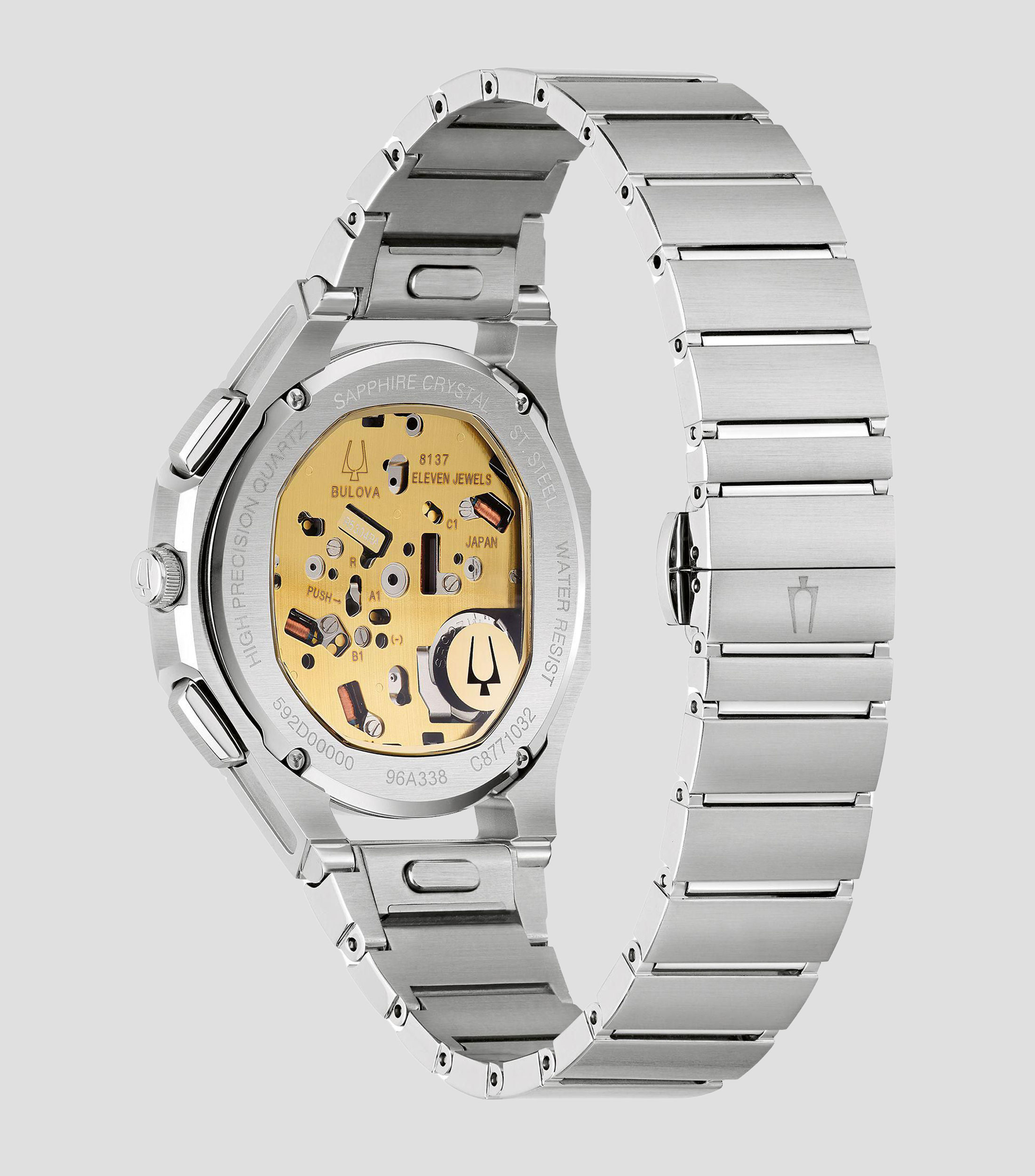 Reloj para hombre Curv Progressive Casual, Plateado