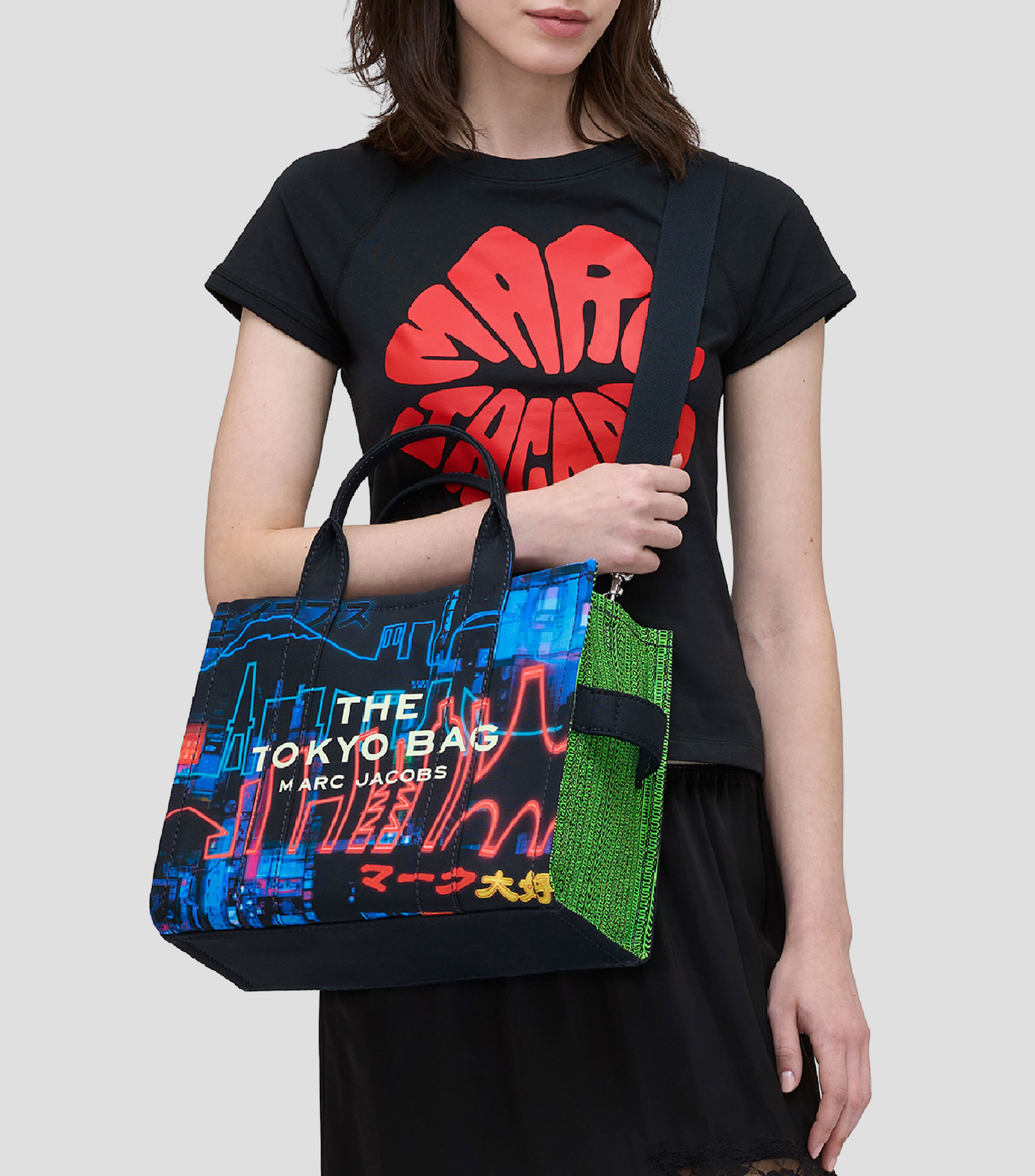Bolsa tote multicolor The medium tote Tokyo estampada Mujer
