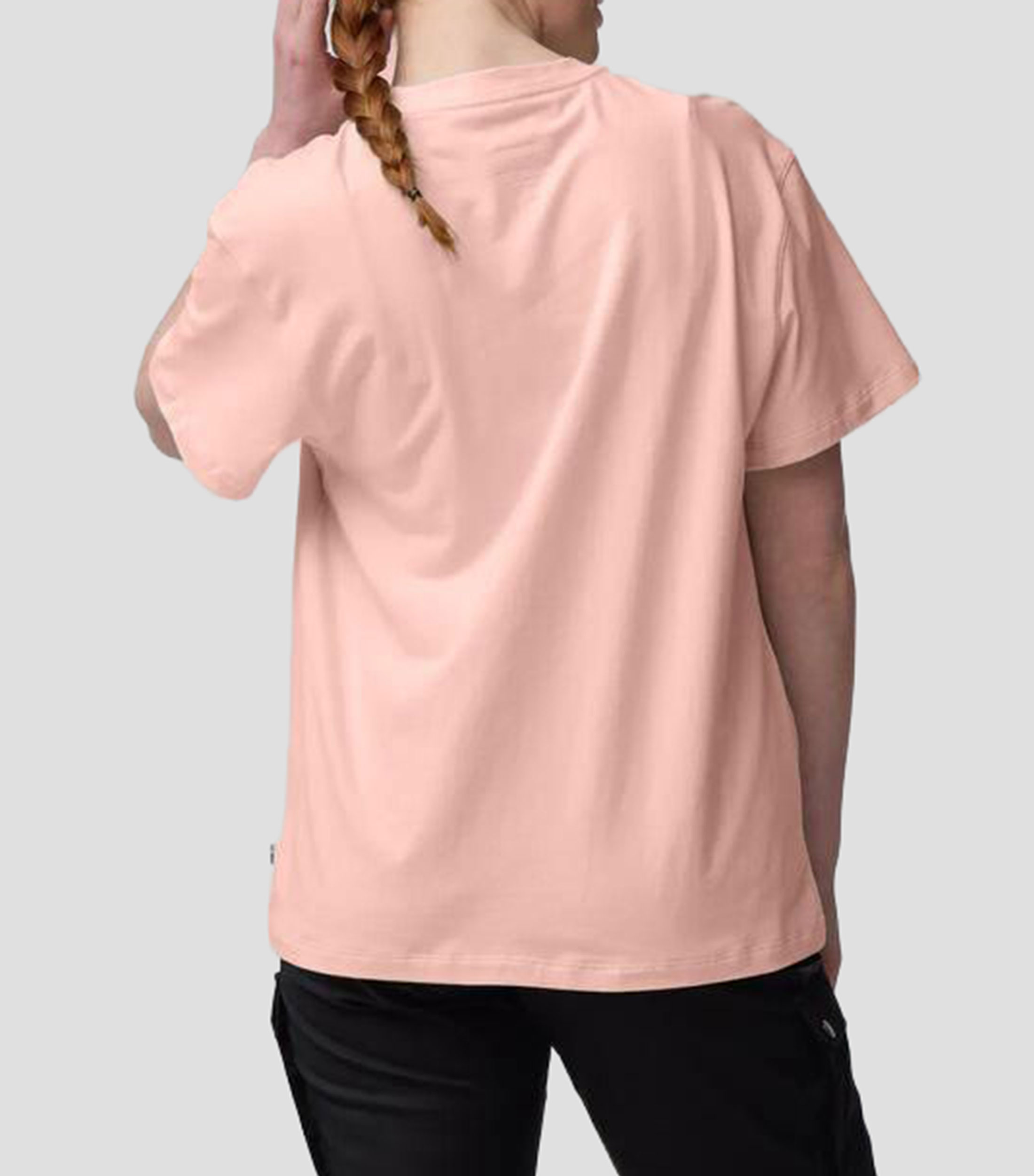 Playera de cuello redondo con manga corta estampada Mujer