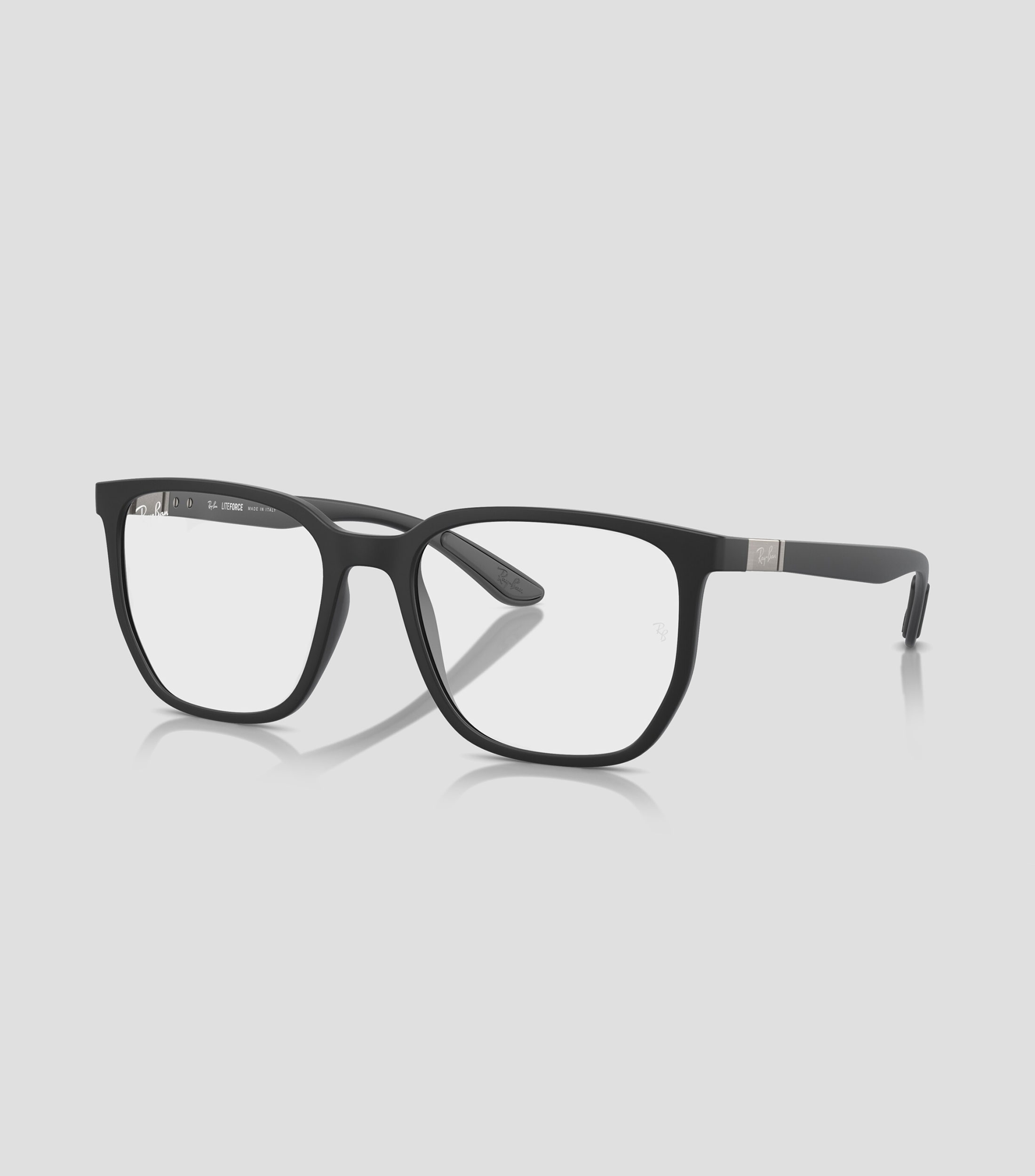 Lentes rectangulares negros Unisex