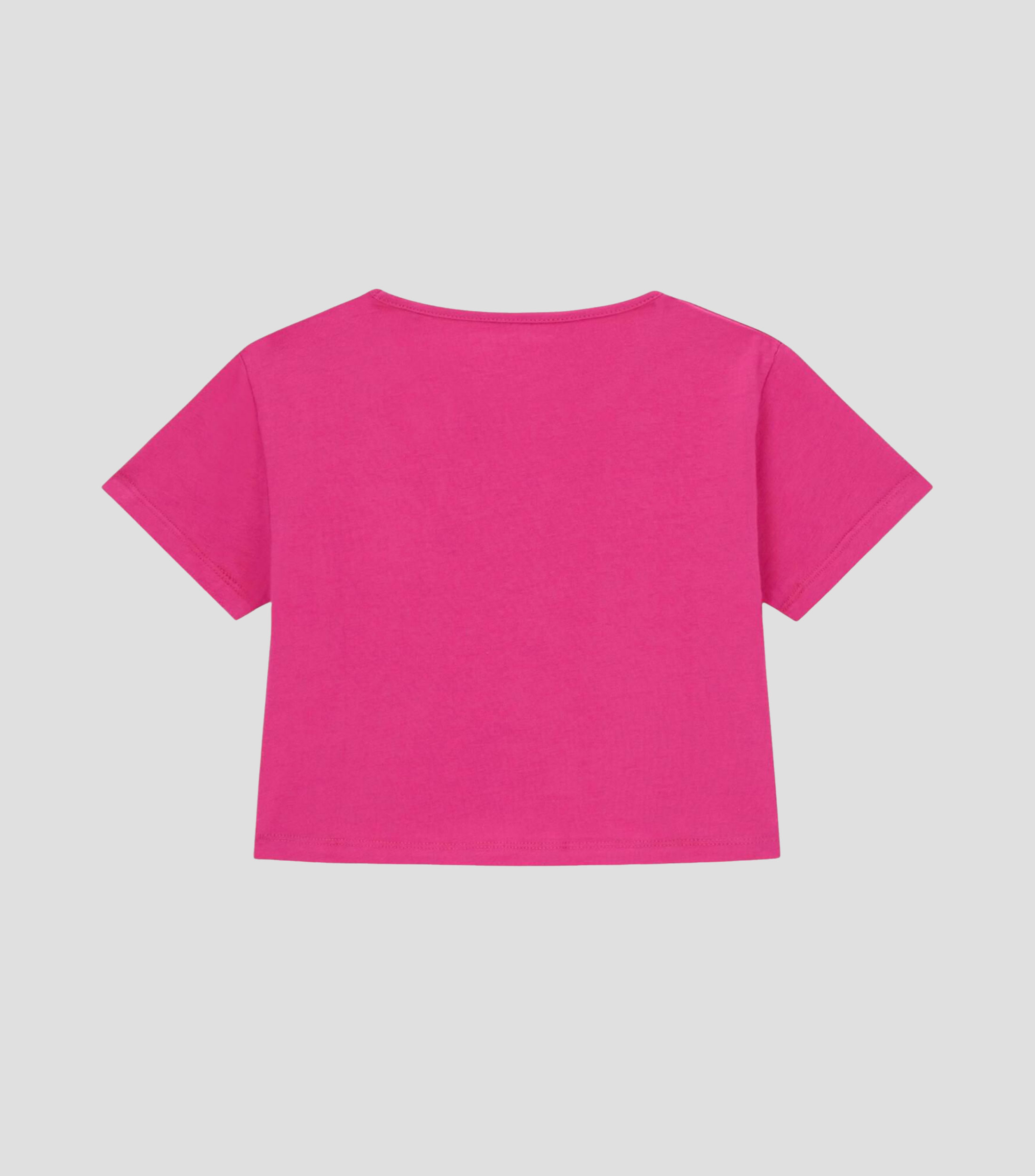 Playera cuello redondo manga corta con microdiseños Niña