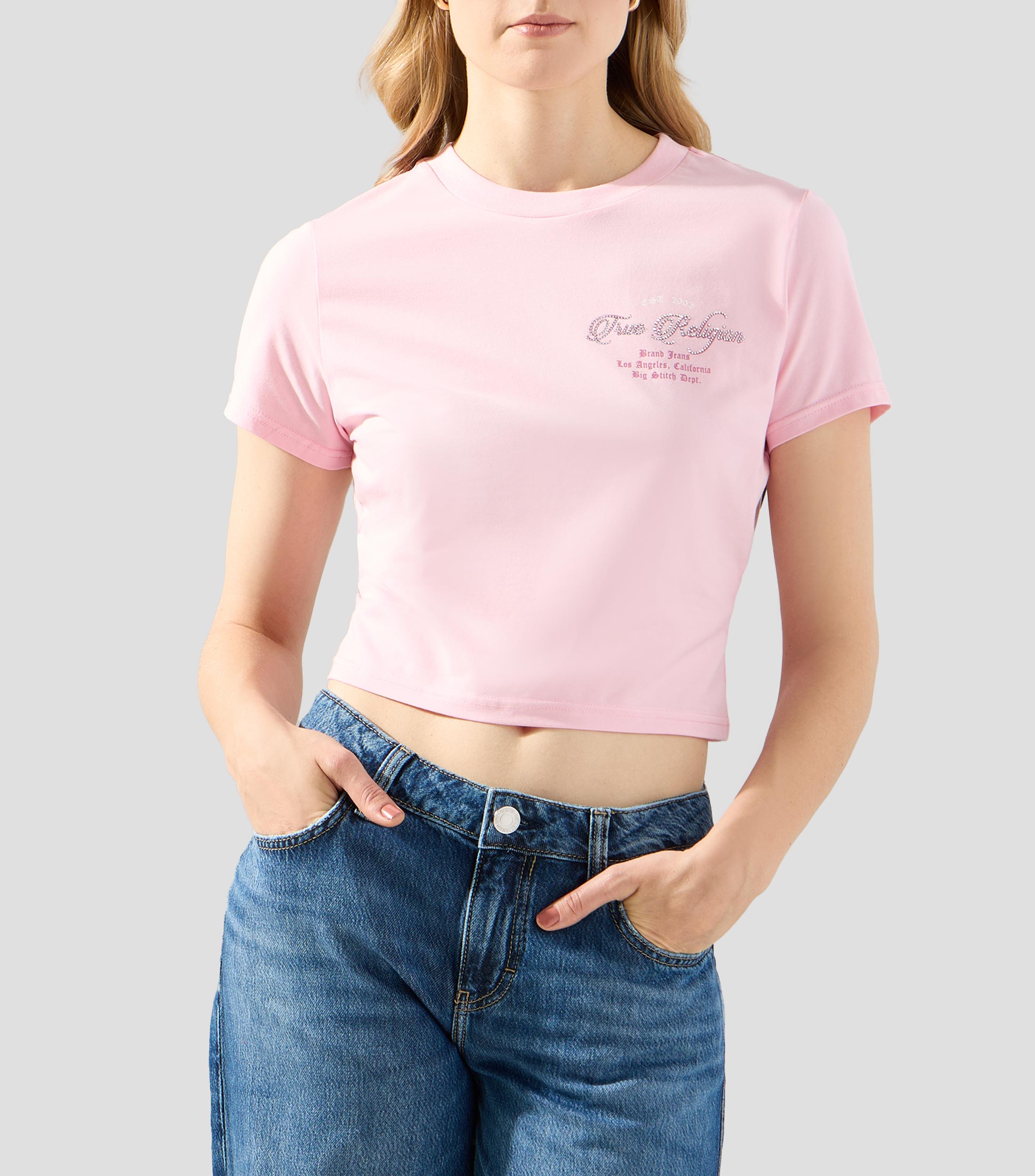 Playera cuello redondo manga corta fantasía Mujer
