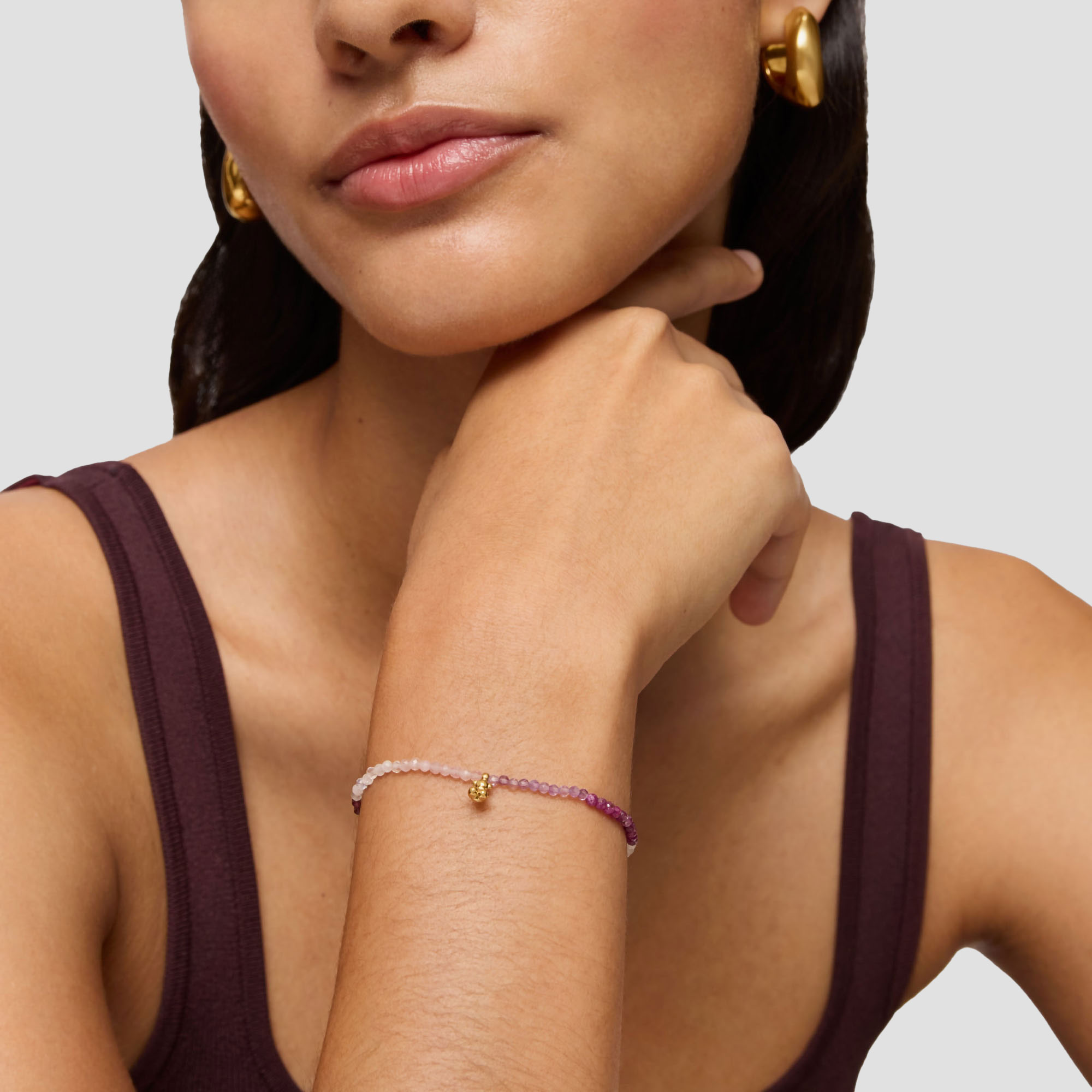 Pulsera elastica con piedras Bold Bear Mujer