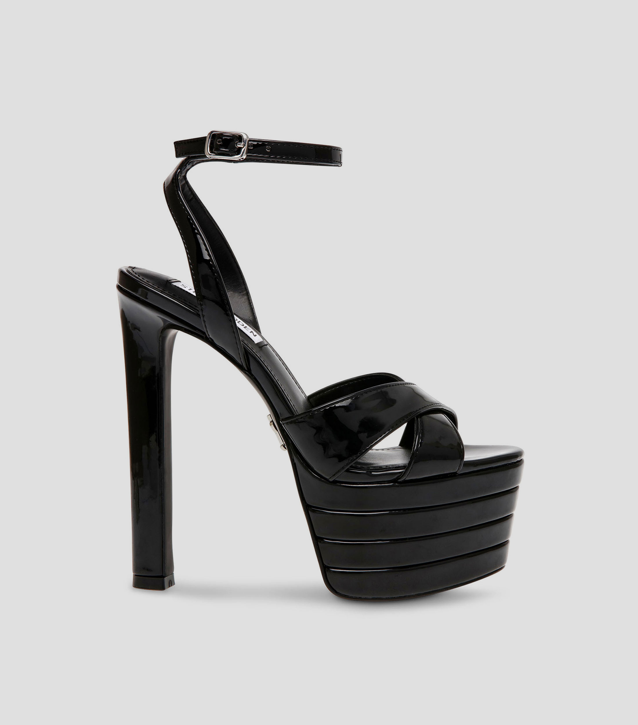 Steve Madden Women's Leather Sandal Steve Madden Sandalias De Tacón De Aguja Para Mujer Piel Sintética Plateada - Italian Boutique Steve Madden Monika Sandal