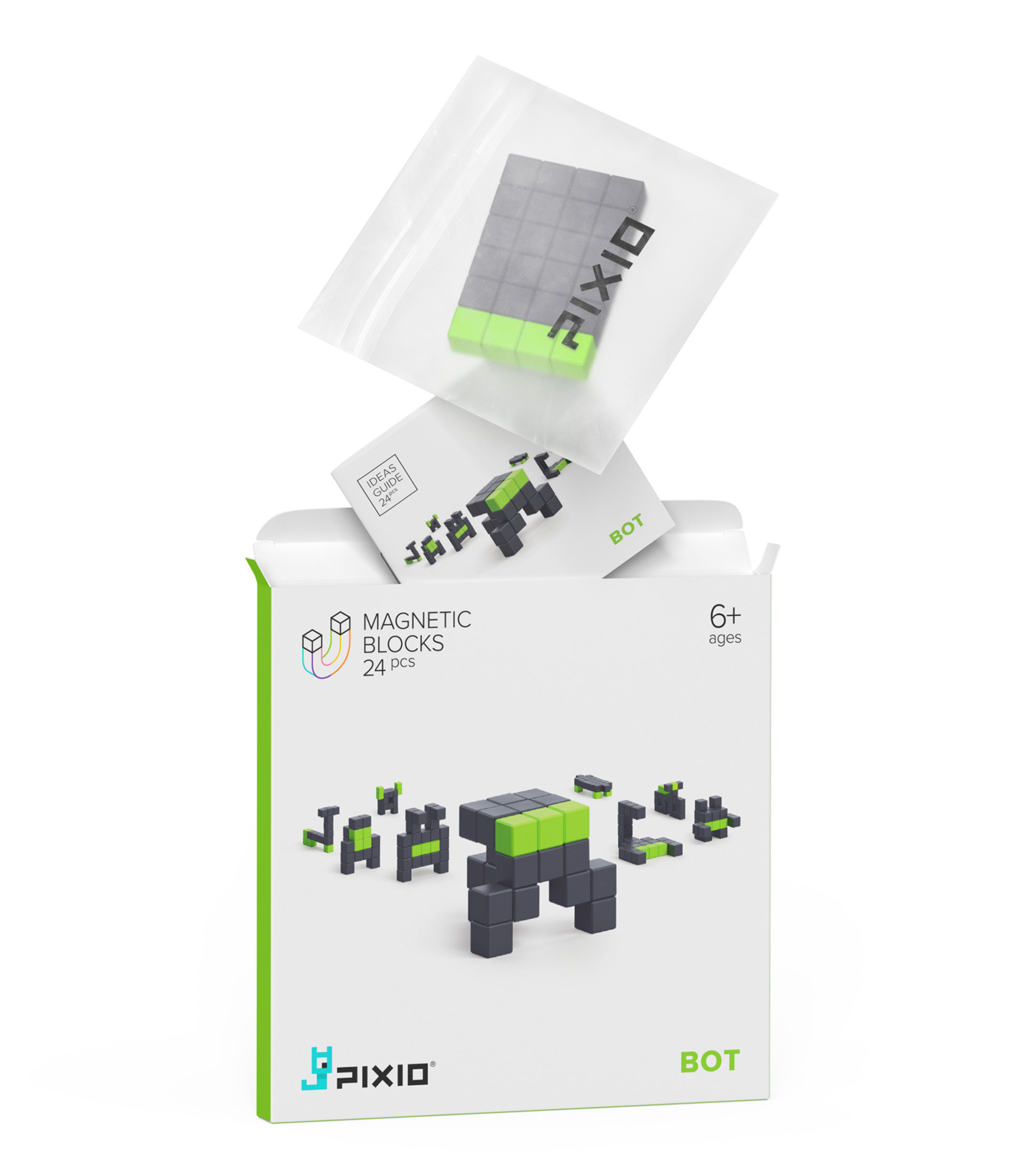 Playset Magnetic Blocks, Bot