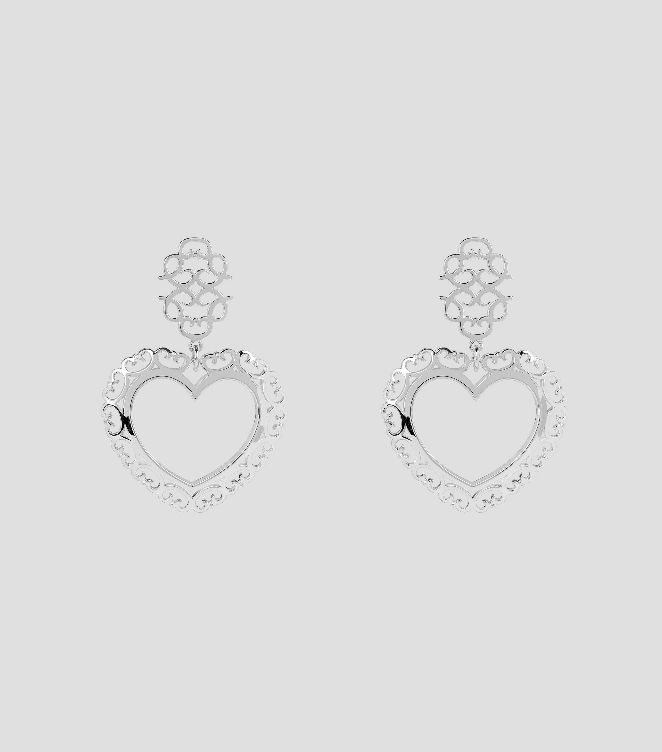 Pendientes en plata .925 Corazón de Princesa Mujer