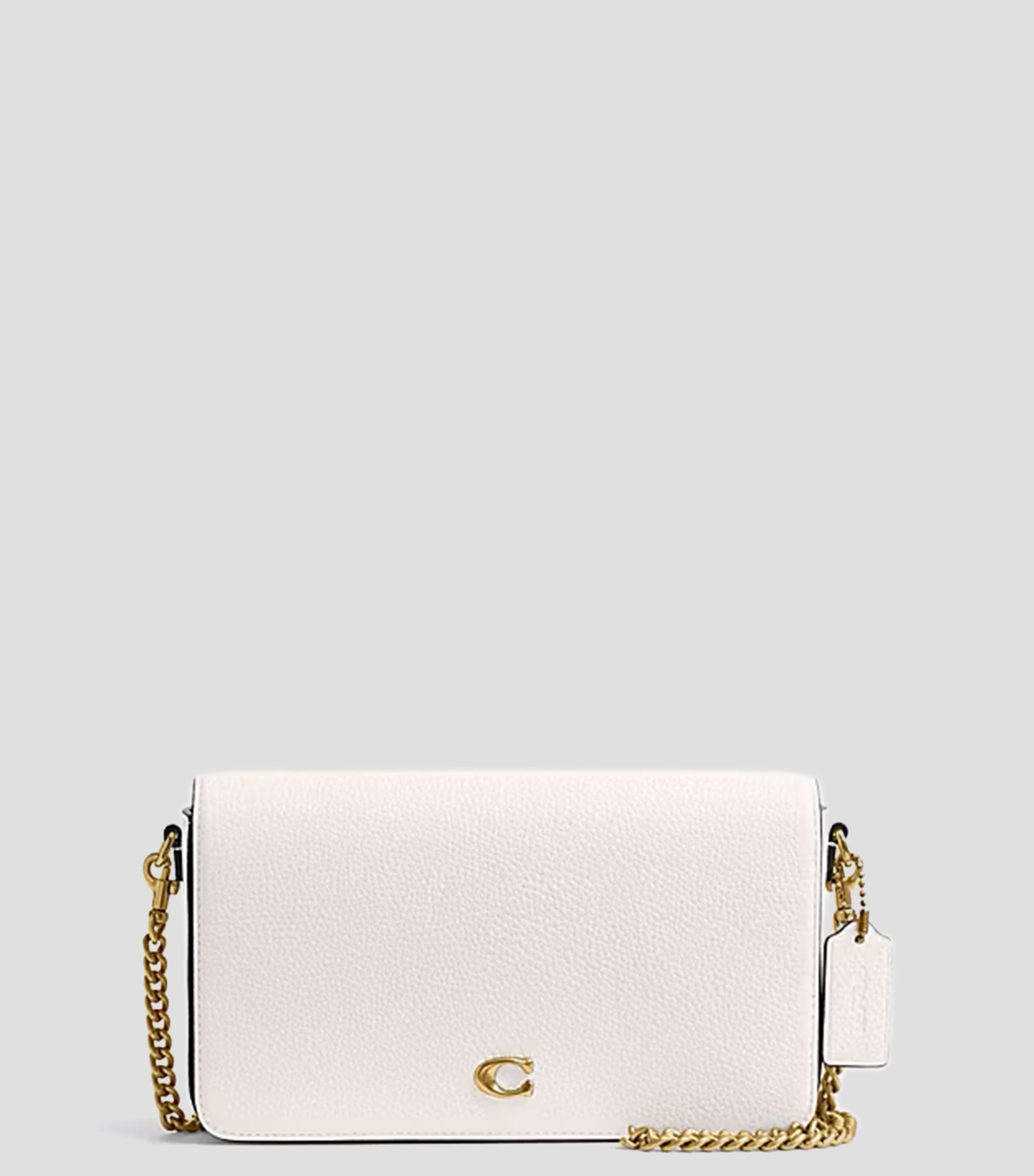 Bolsa crossbody Mila en piel crema granulada Mujer