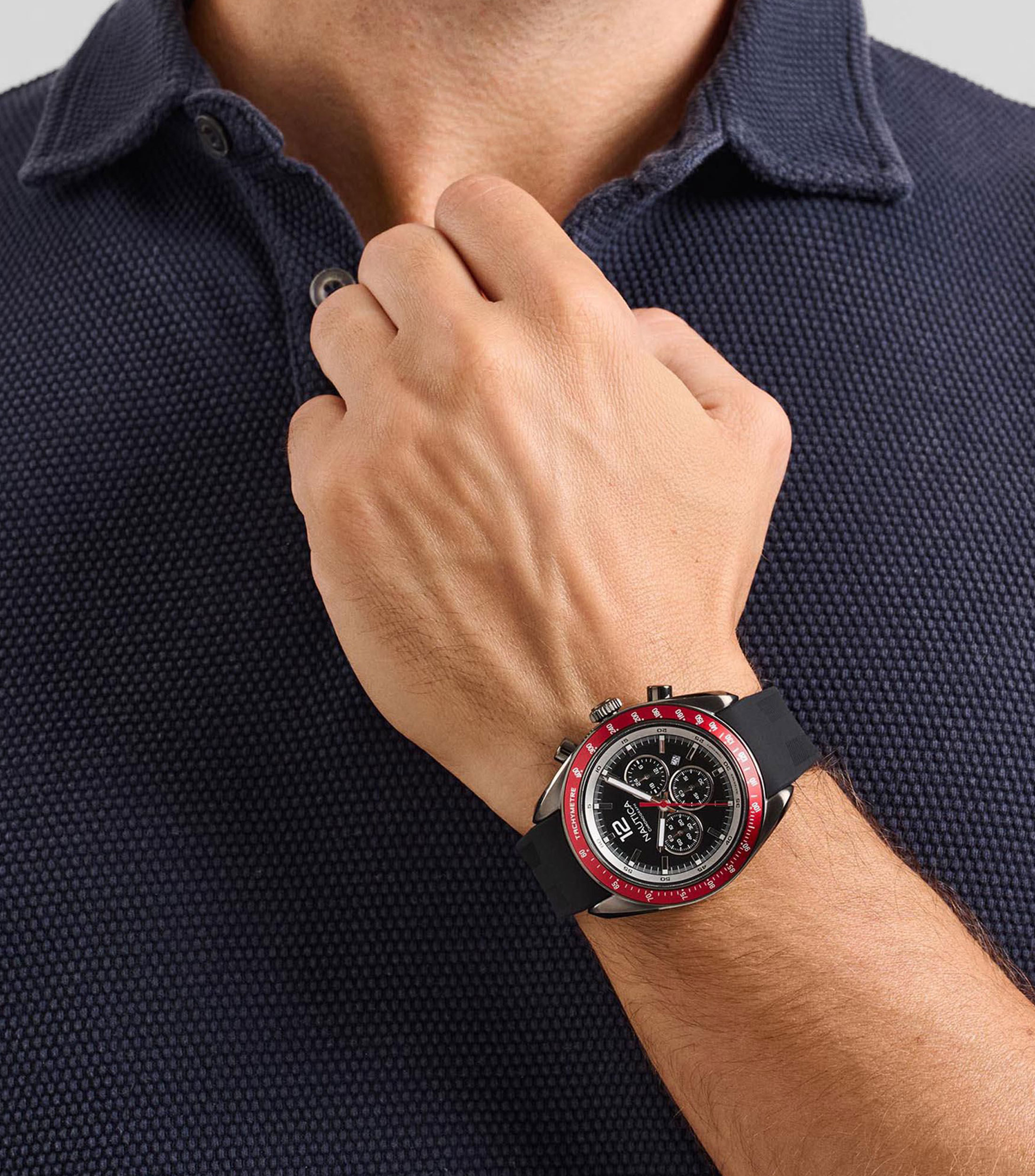 Reloj para Hombre Kedge Casual Negro, Rojo