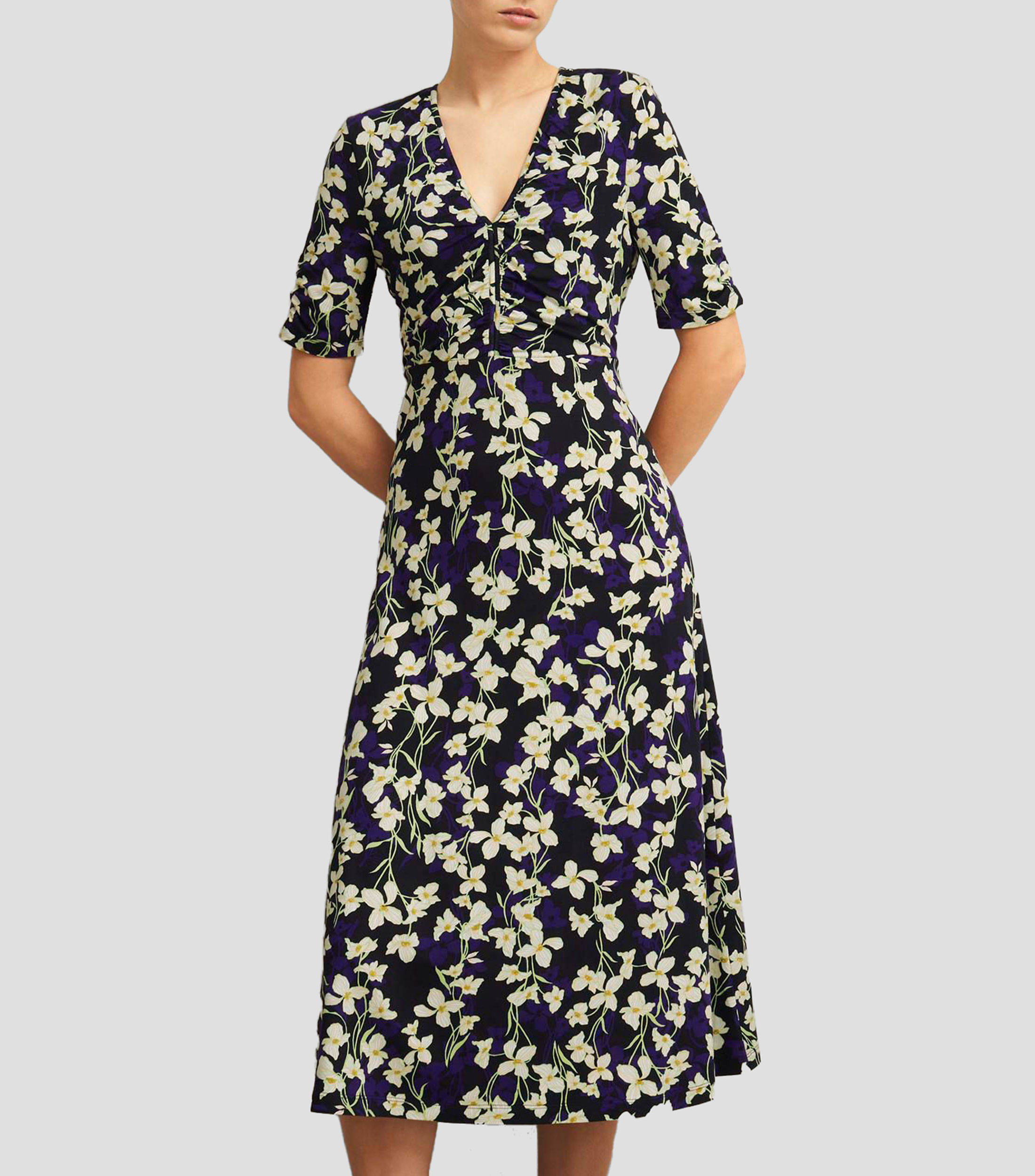 Vestido midi estampado Peyton Mujer