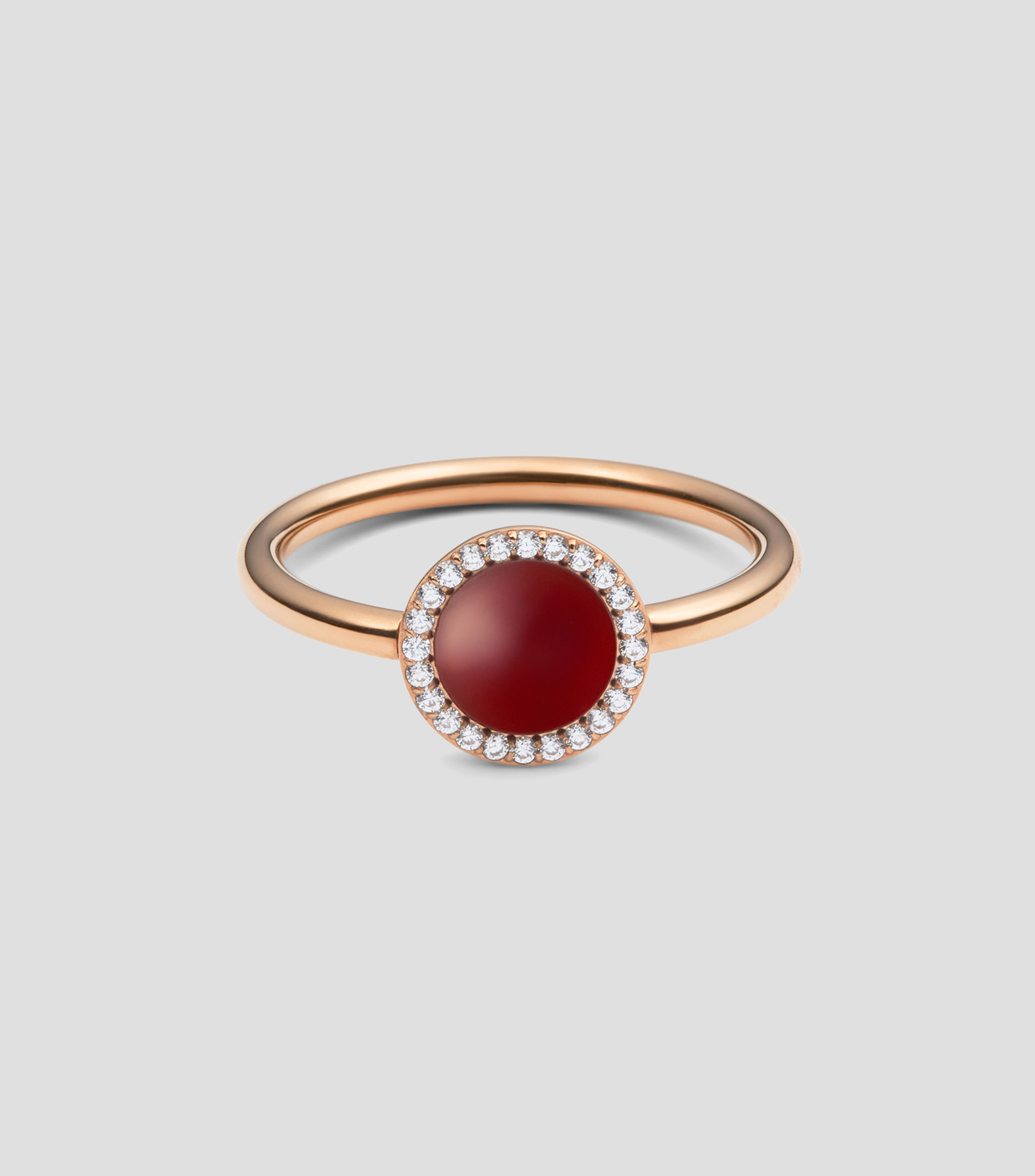 Anillo Agata Roja Mujer