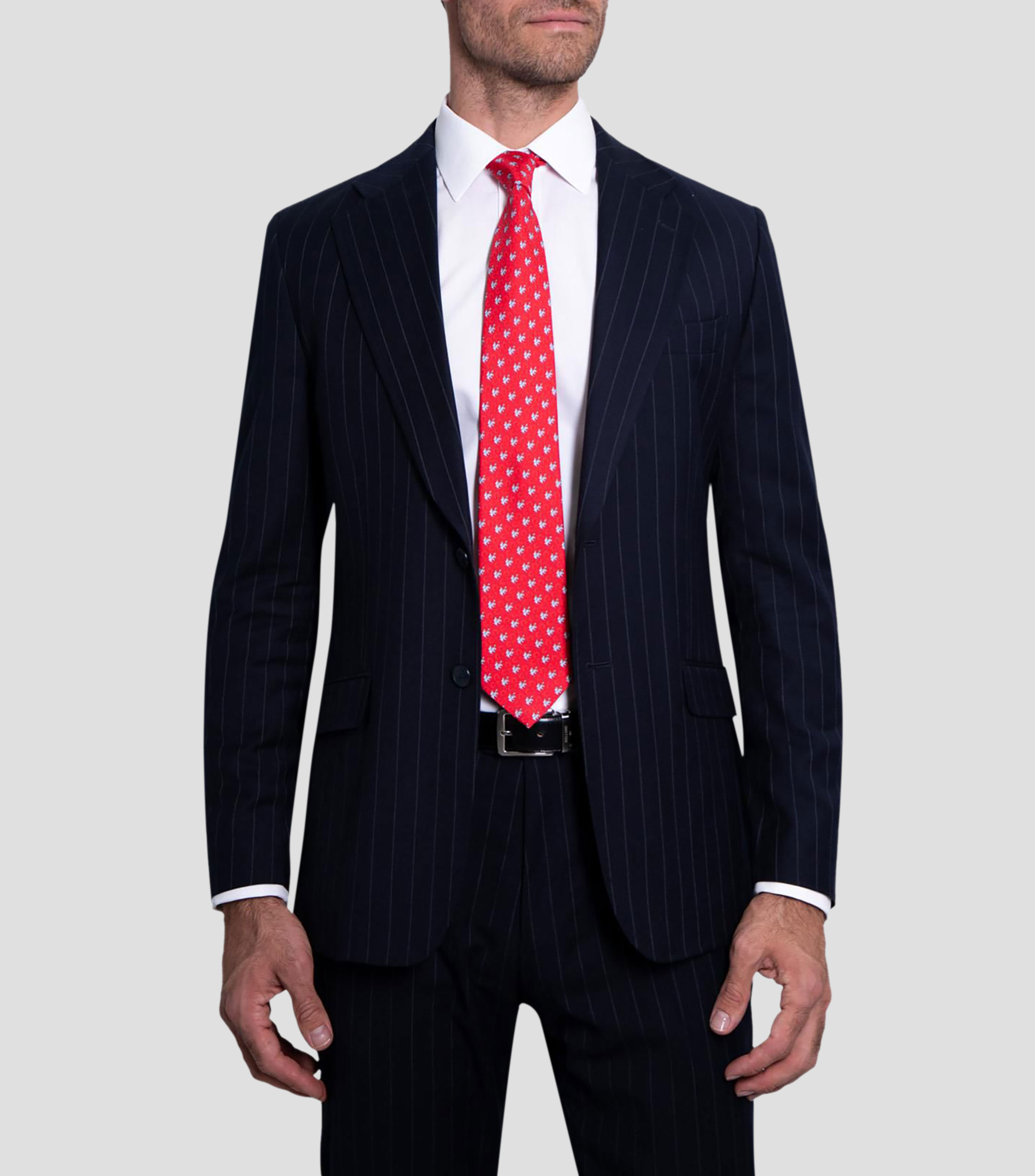 Corbata ancha de seda estampada