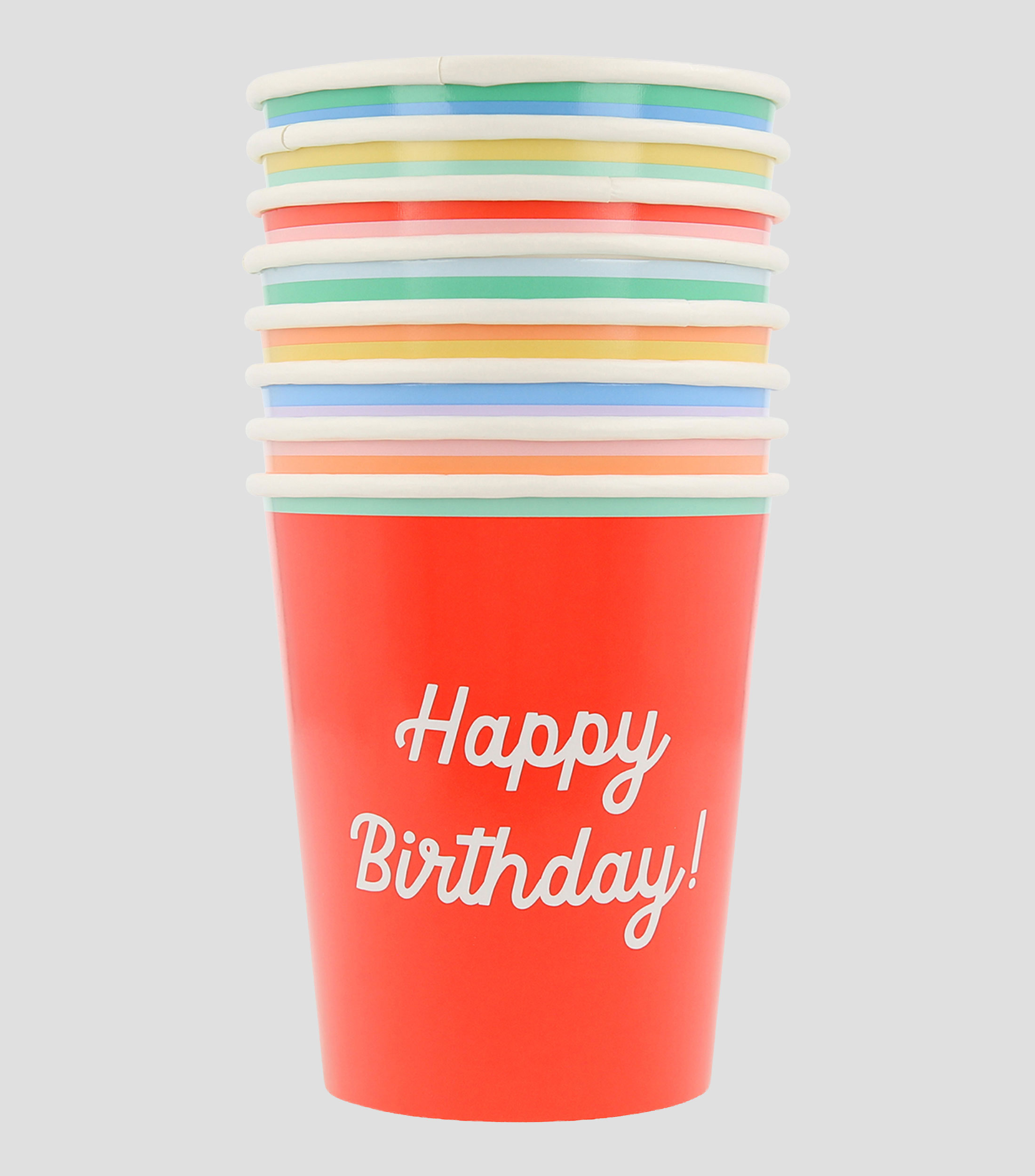 Set Vasos Happy Birthday
