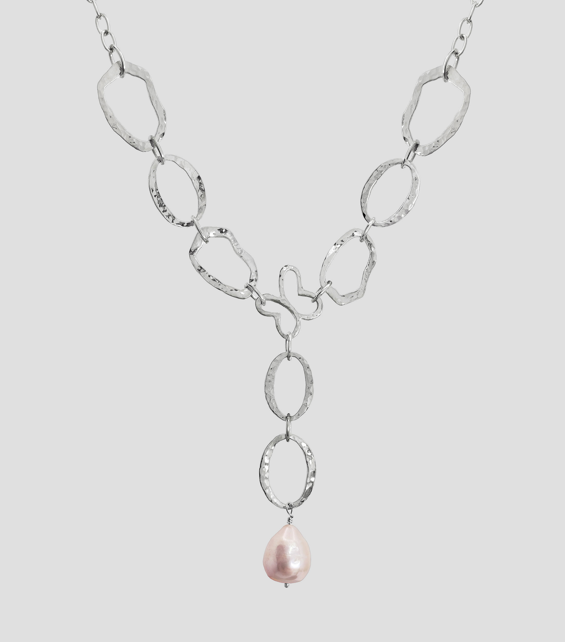 Collar en Plata .925 Liberty con Perla Mujer