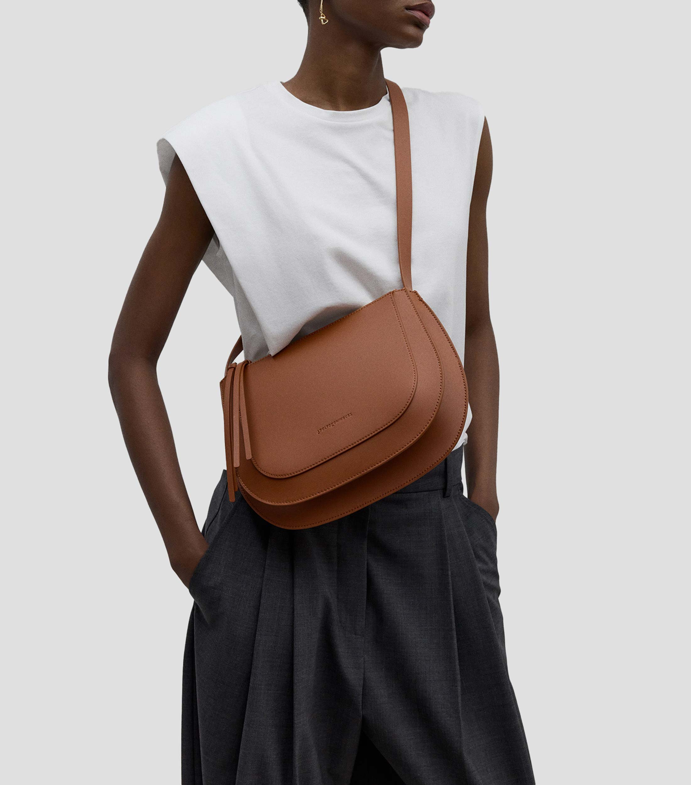 Bolsa crossbody en piel Mujer