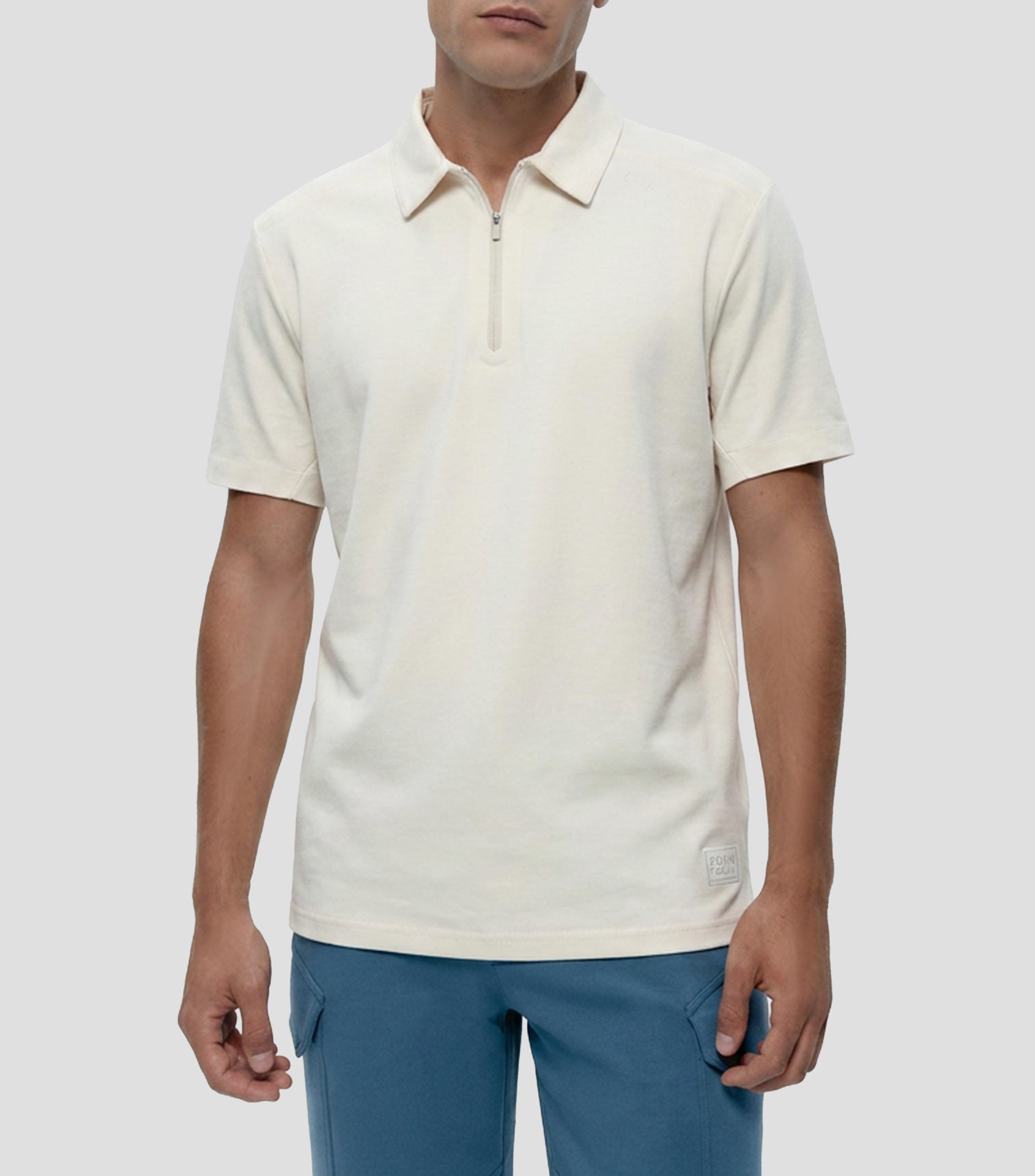 Playera tipo polo deportiva manga corta lisa Hombre