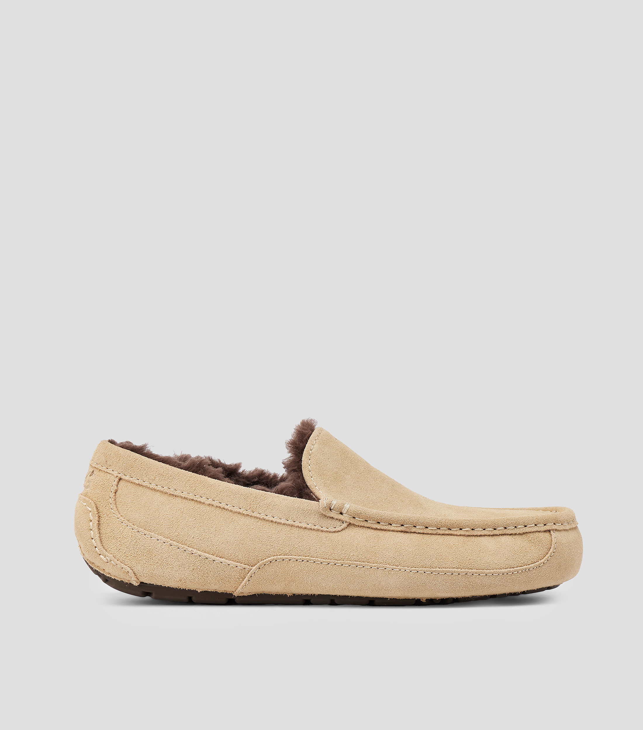 Pantuflas en piel Ascot Hombre