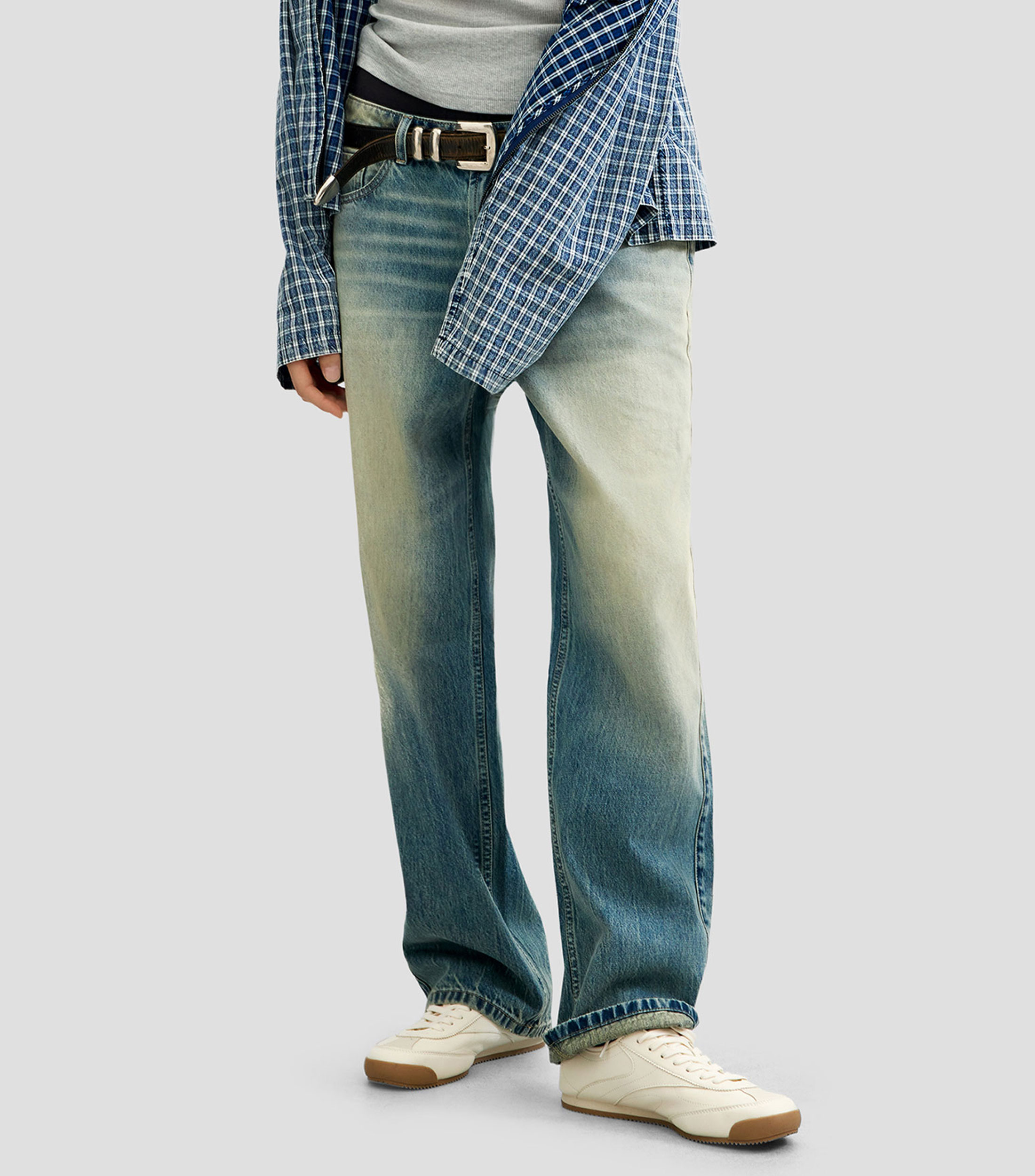 Pantalón vaquero liso Hombre
