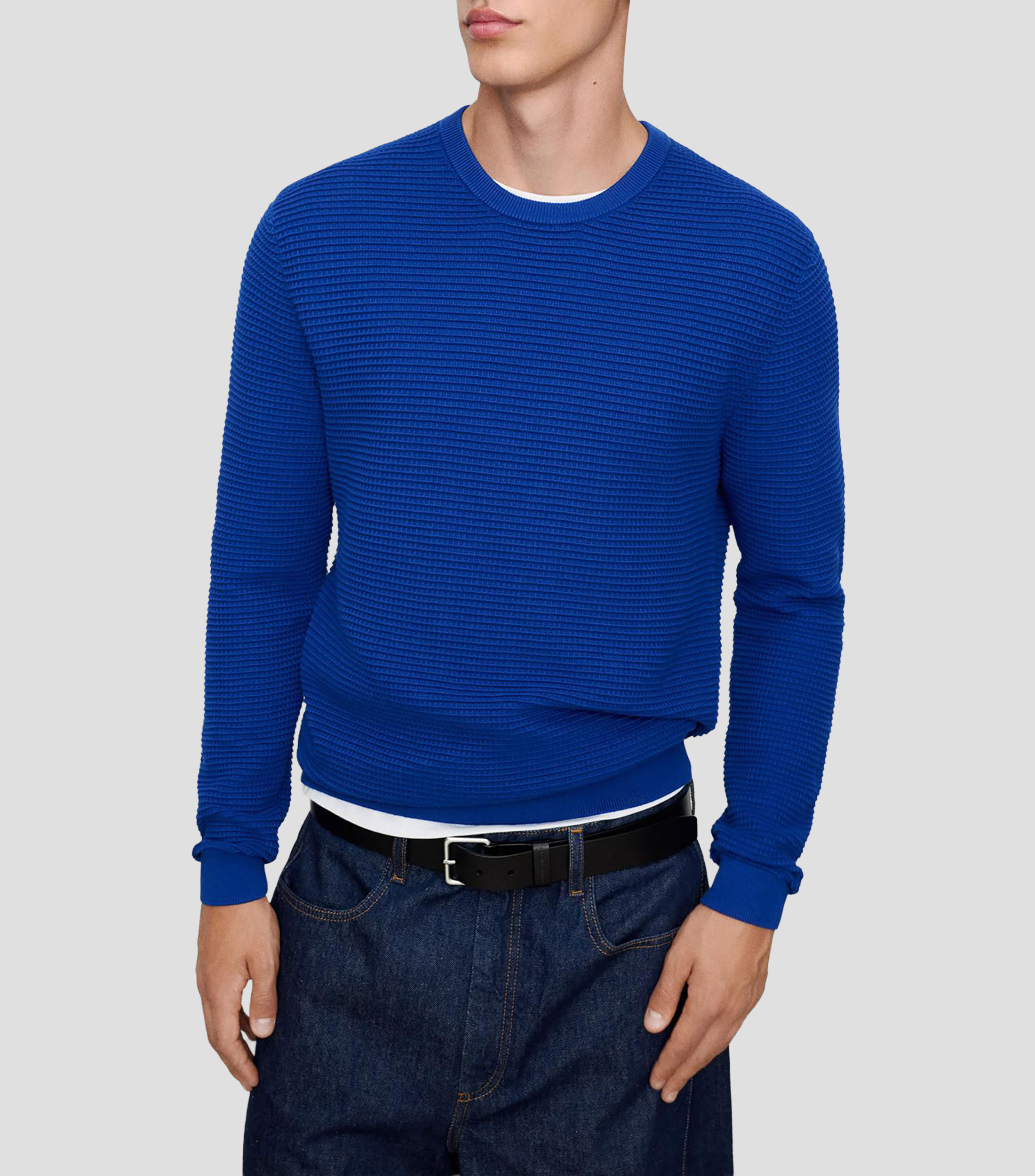 Suéter cuello redondo Hombre