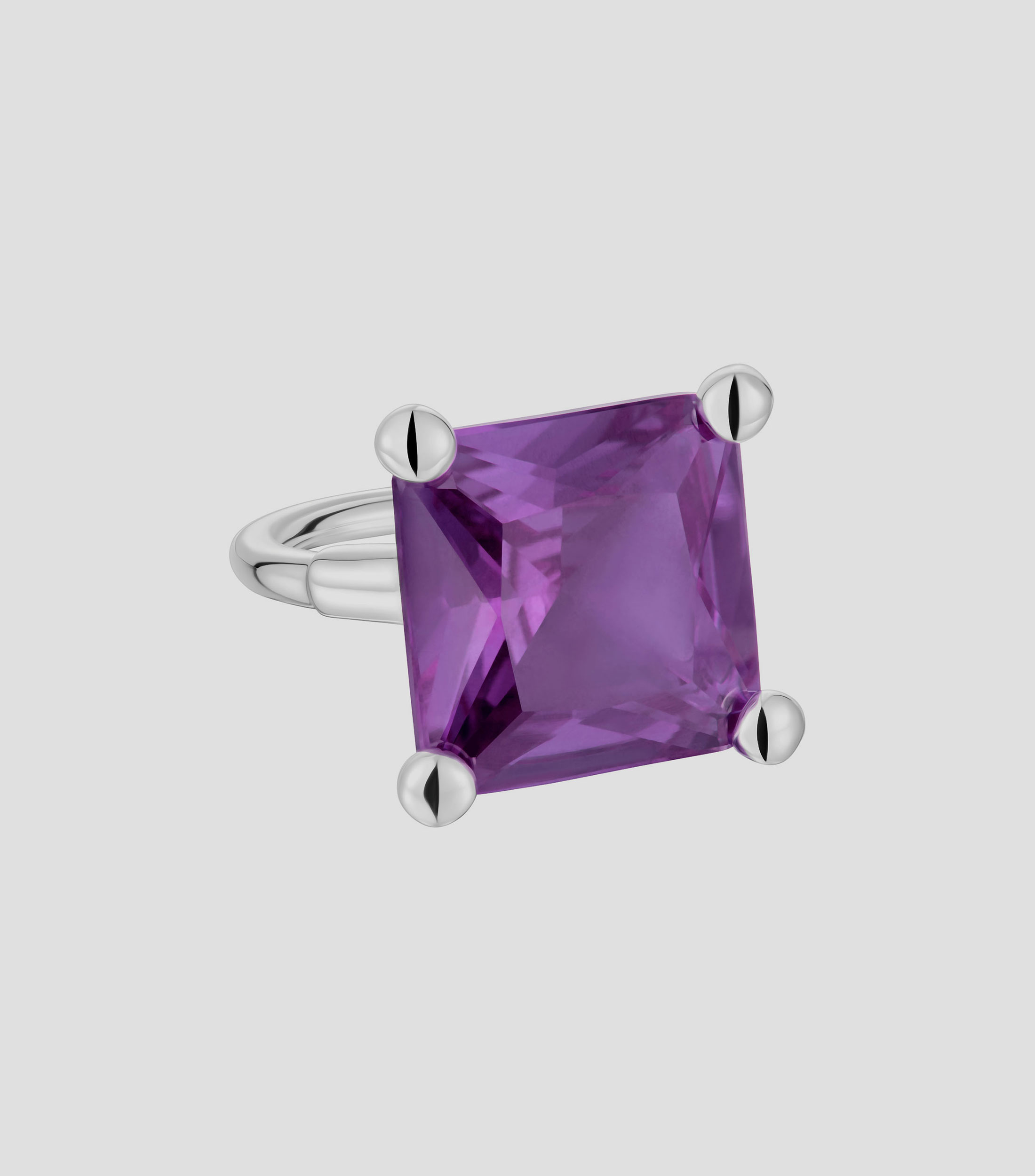 Anillo en Plata con Zafiro Mujer