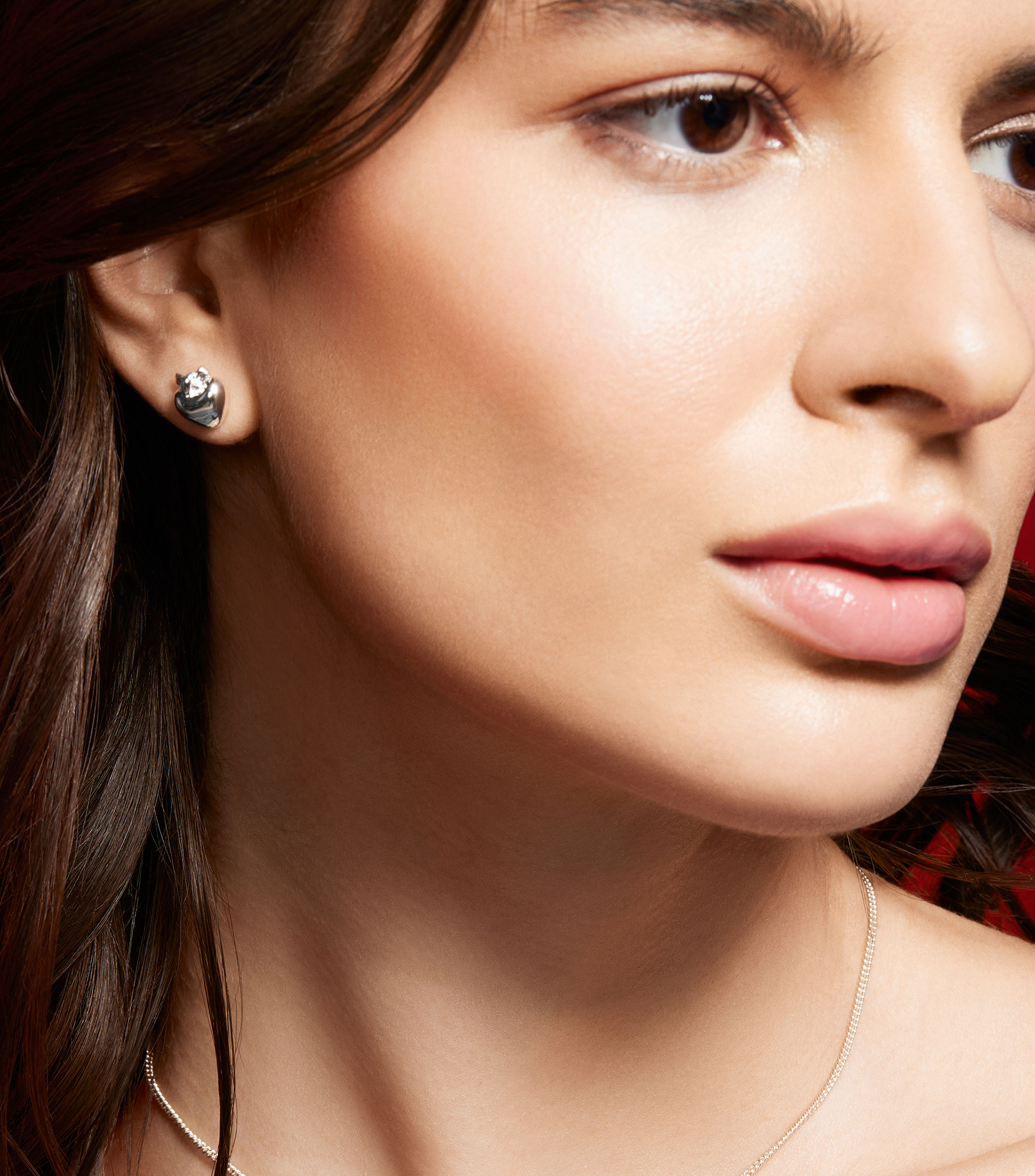 Aretes Corazon Anudado Mujer