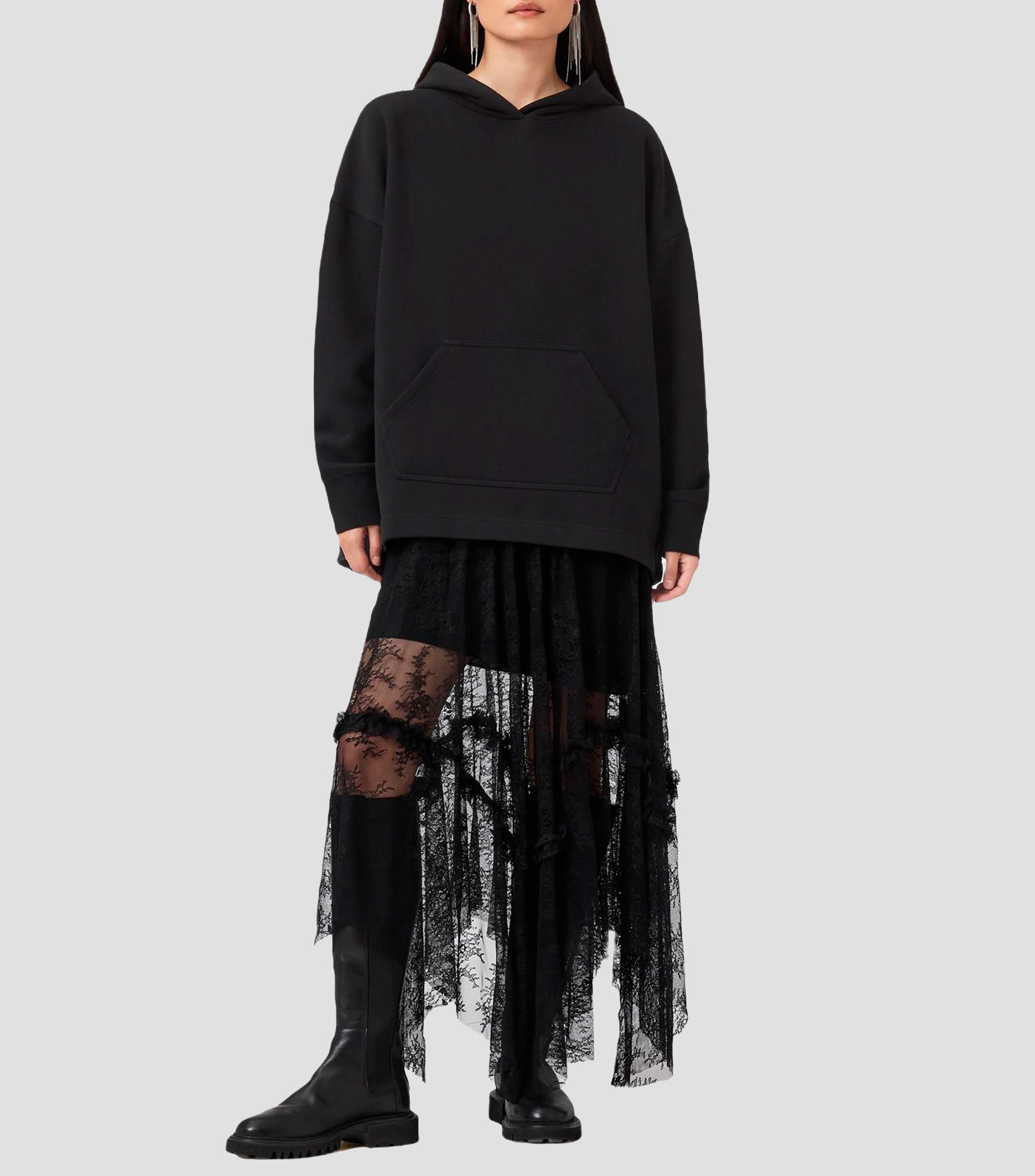 Sudadera canguro con capucha Mujer