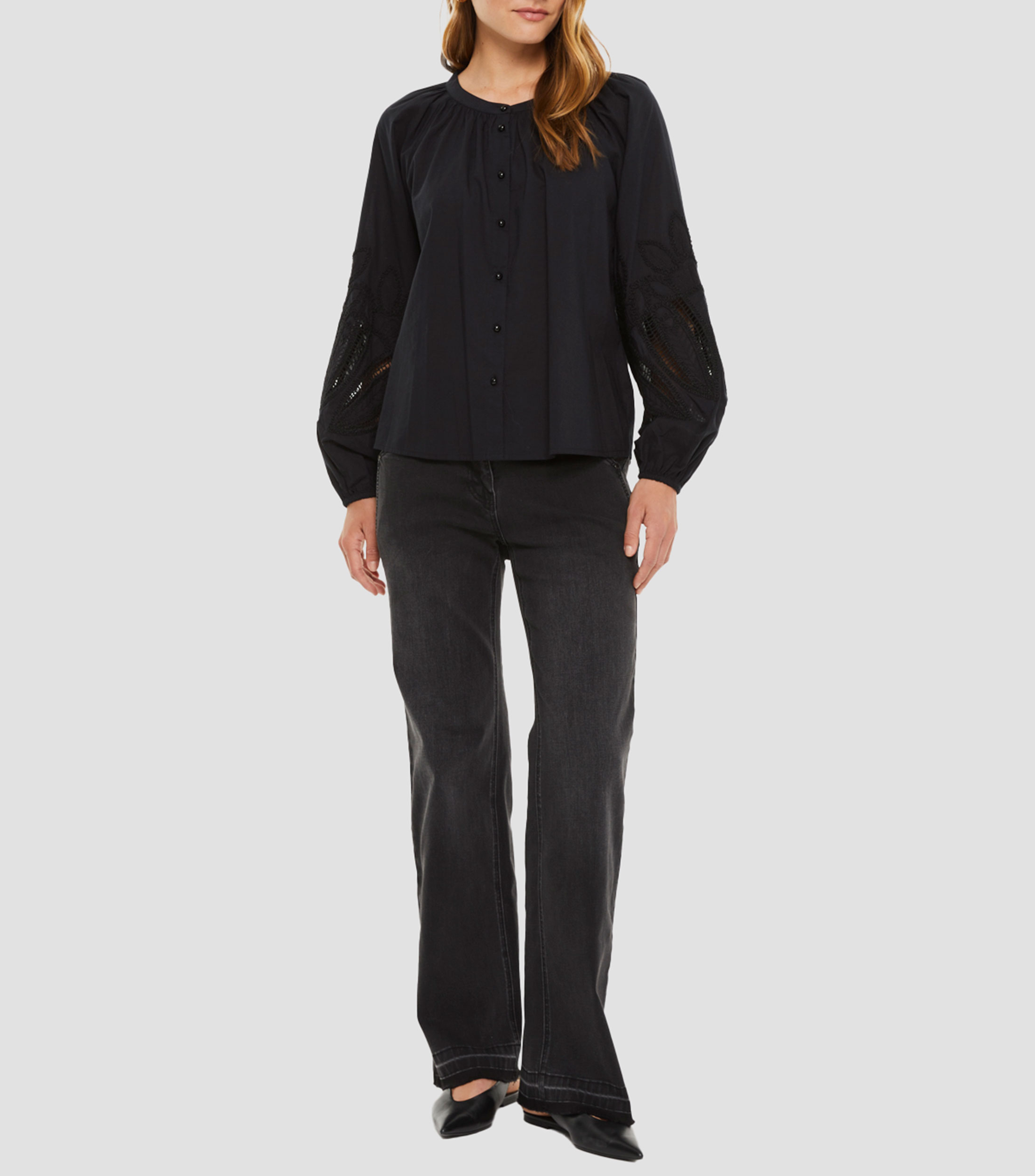 Blusa con manga larga Mujer