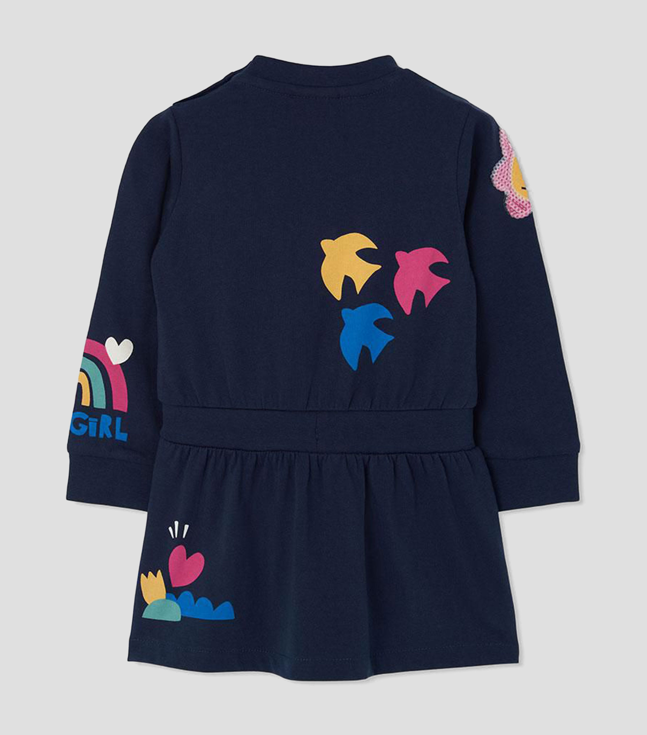 Vestido con manga larga estampado Niña