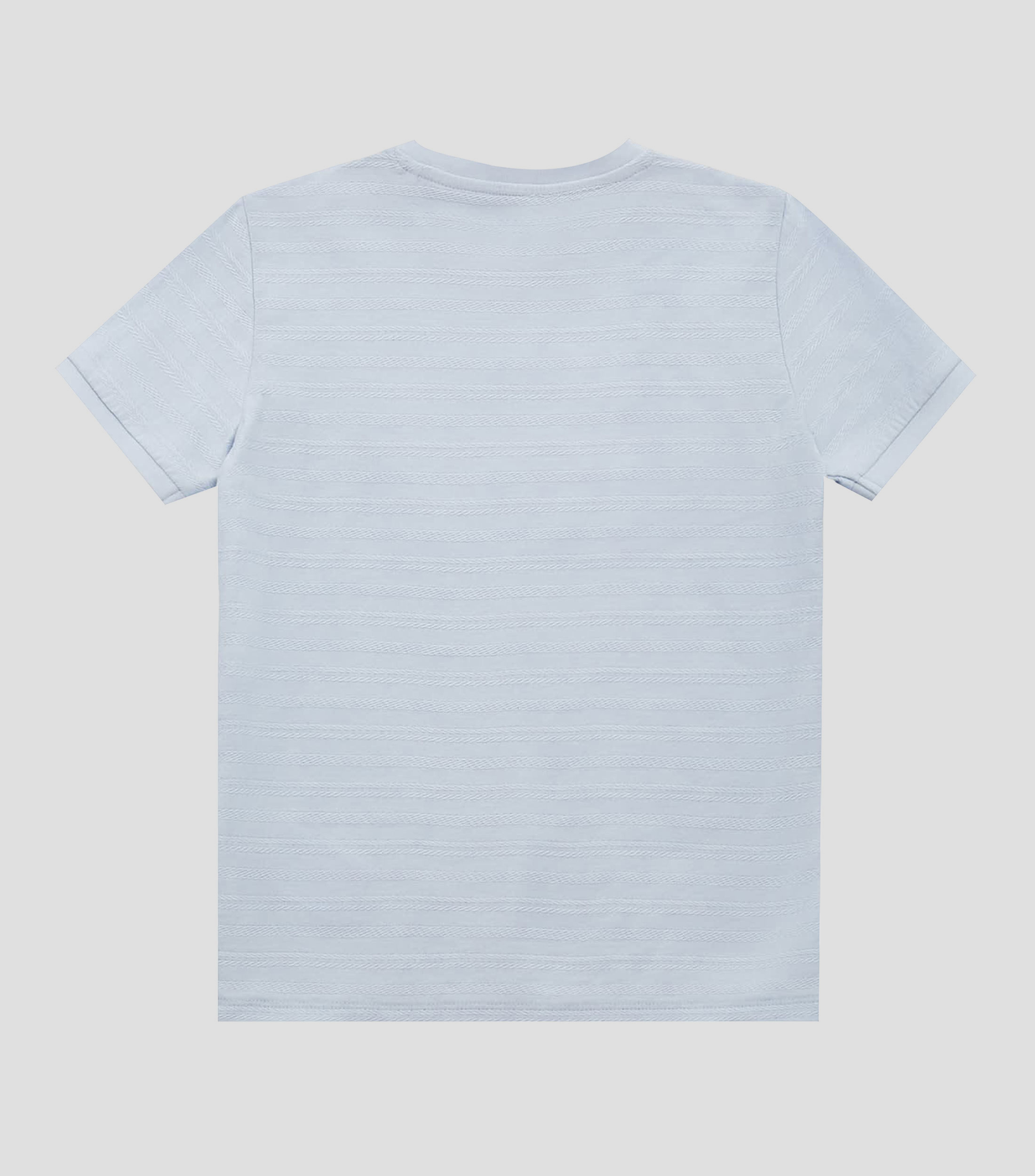Playera de cuello redondo y manga corta con bordado Niño