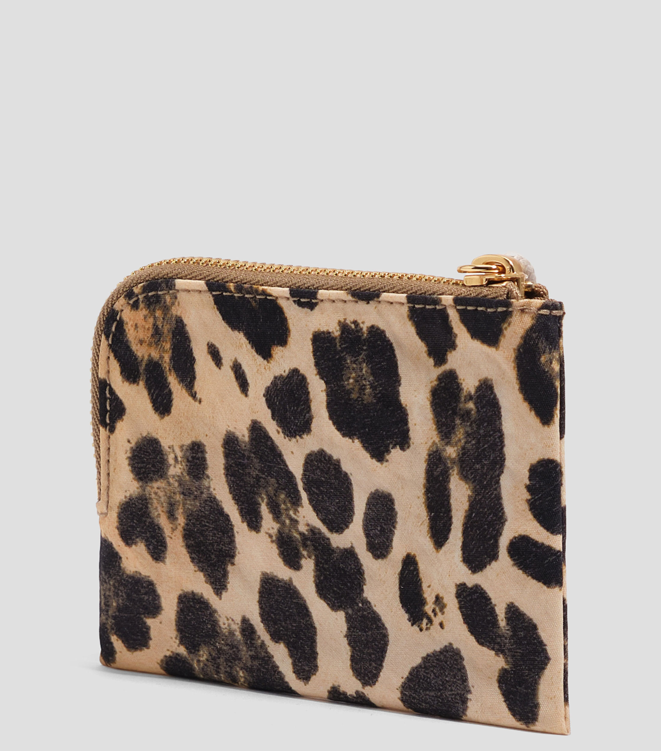Monedero nylon leopardo natural Mujer