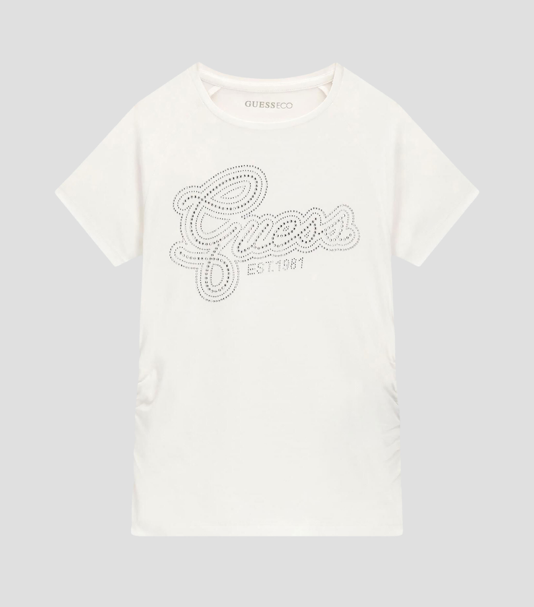 Playera cuello redondo manga corta microdiseño Niña