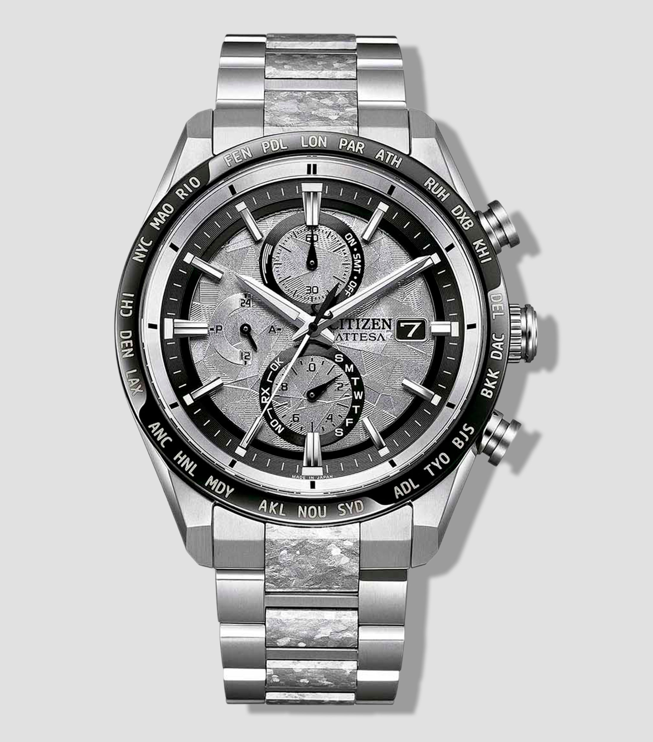 Reloj para hombre Attesa Edición especial casual, plateado