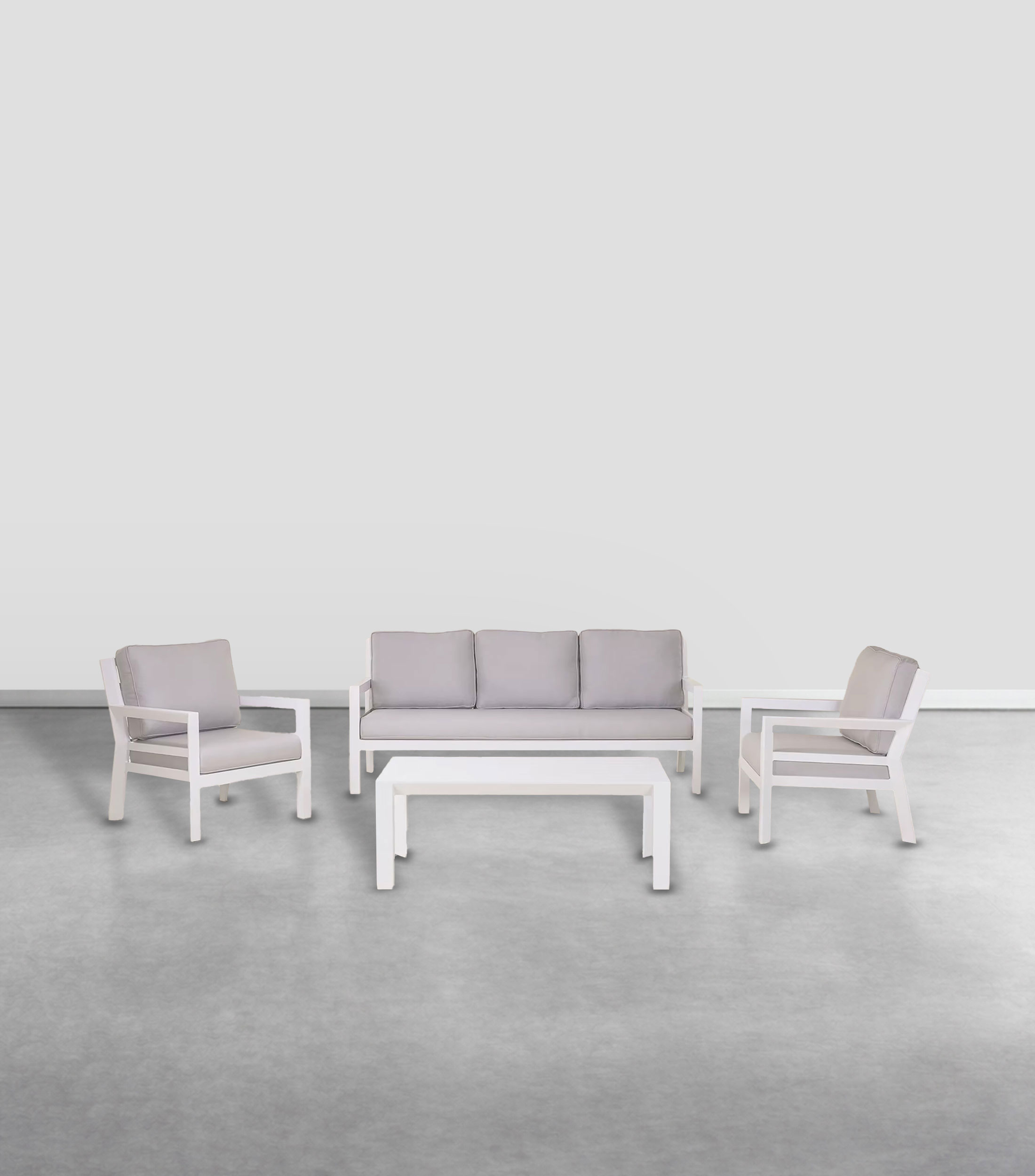 Sala para exterior Gemma blanca