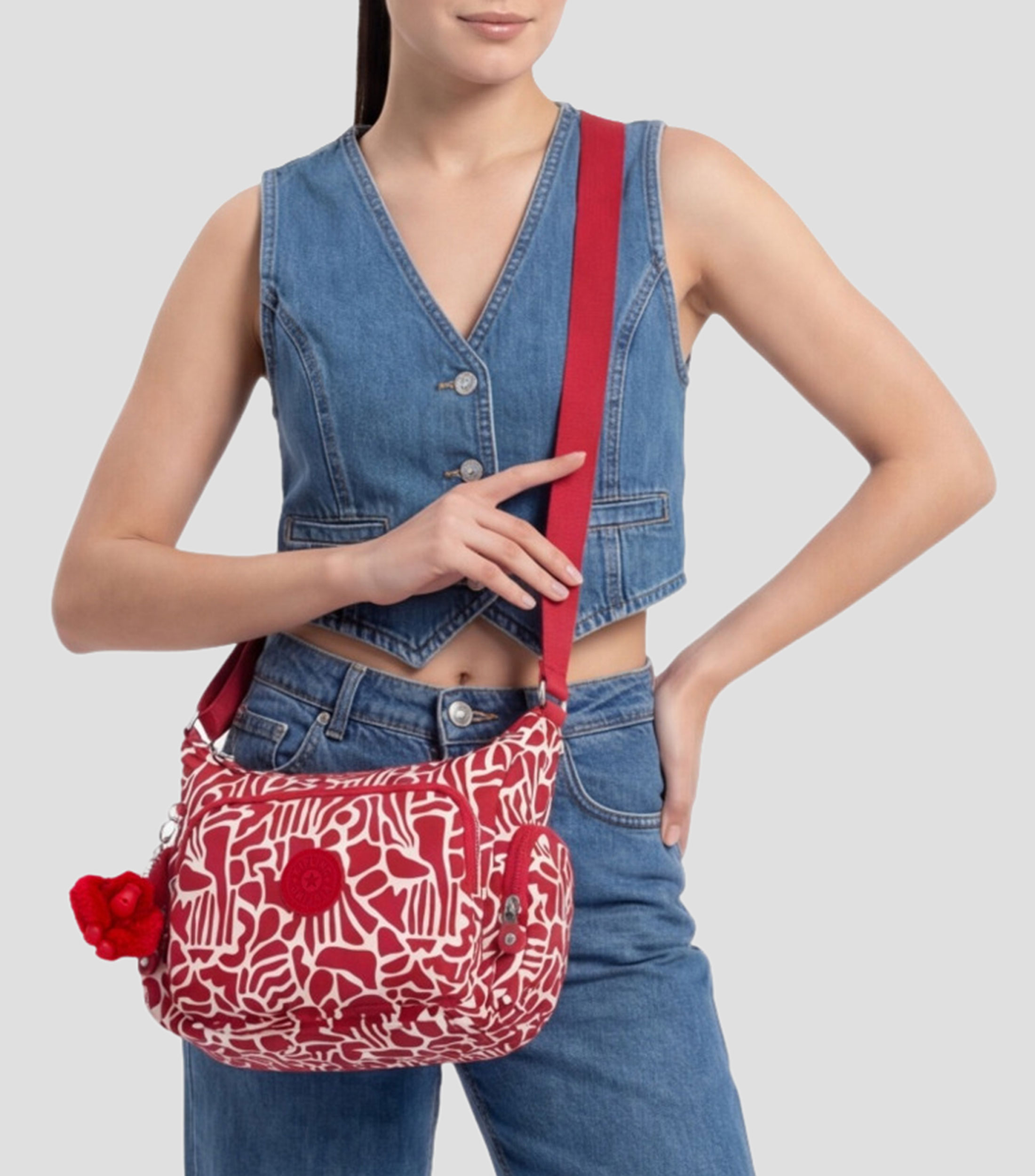 Bolsa crossbody rojo Gabb estampada Mujer