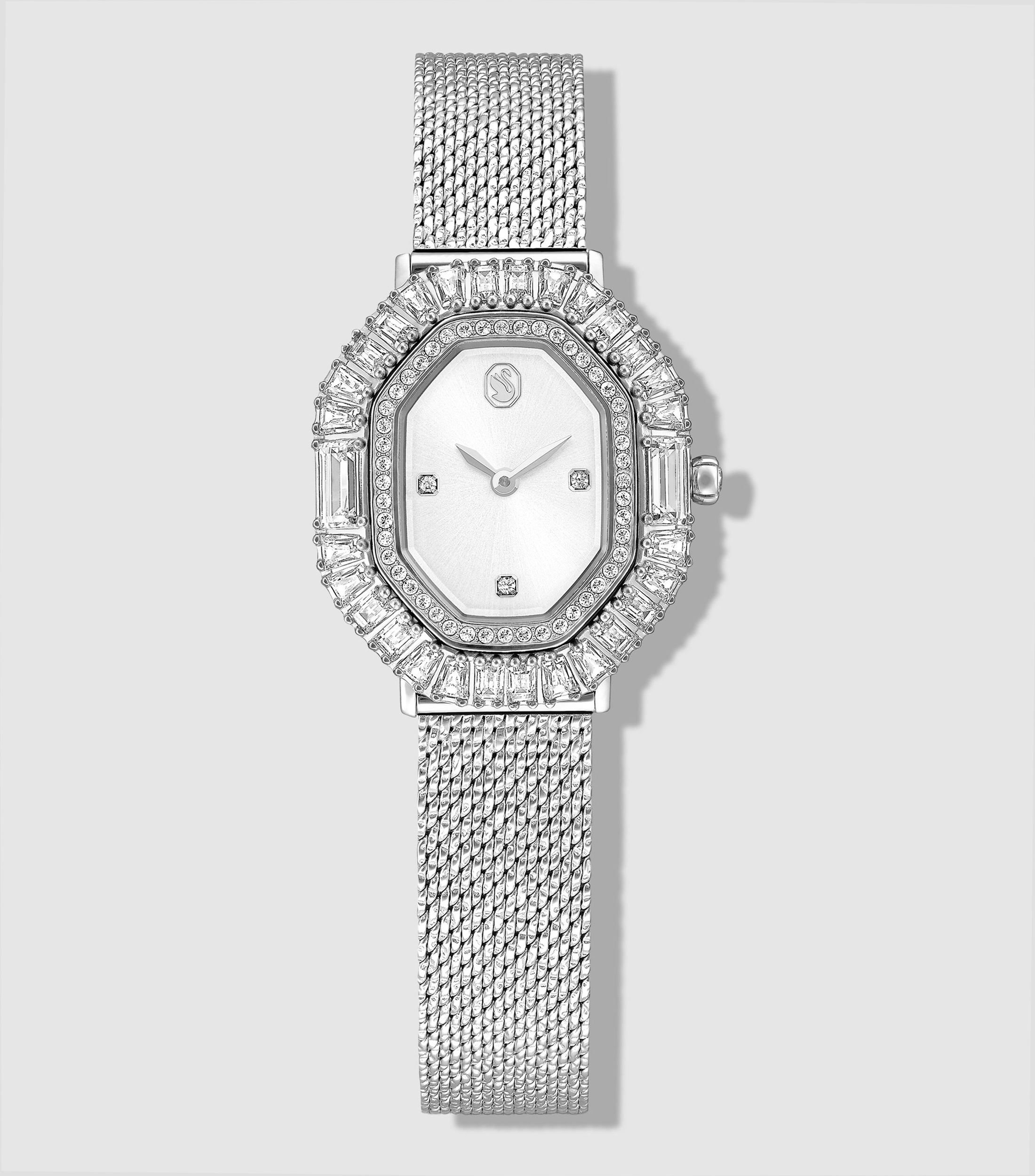 Reloj para Mujer Matrix Octagon casual plateado