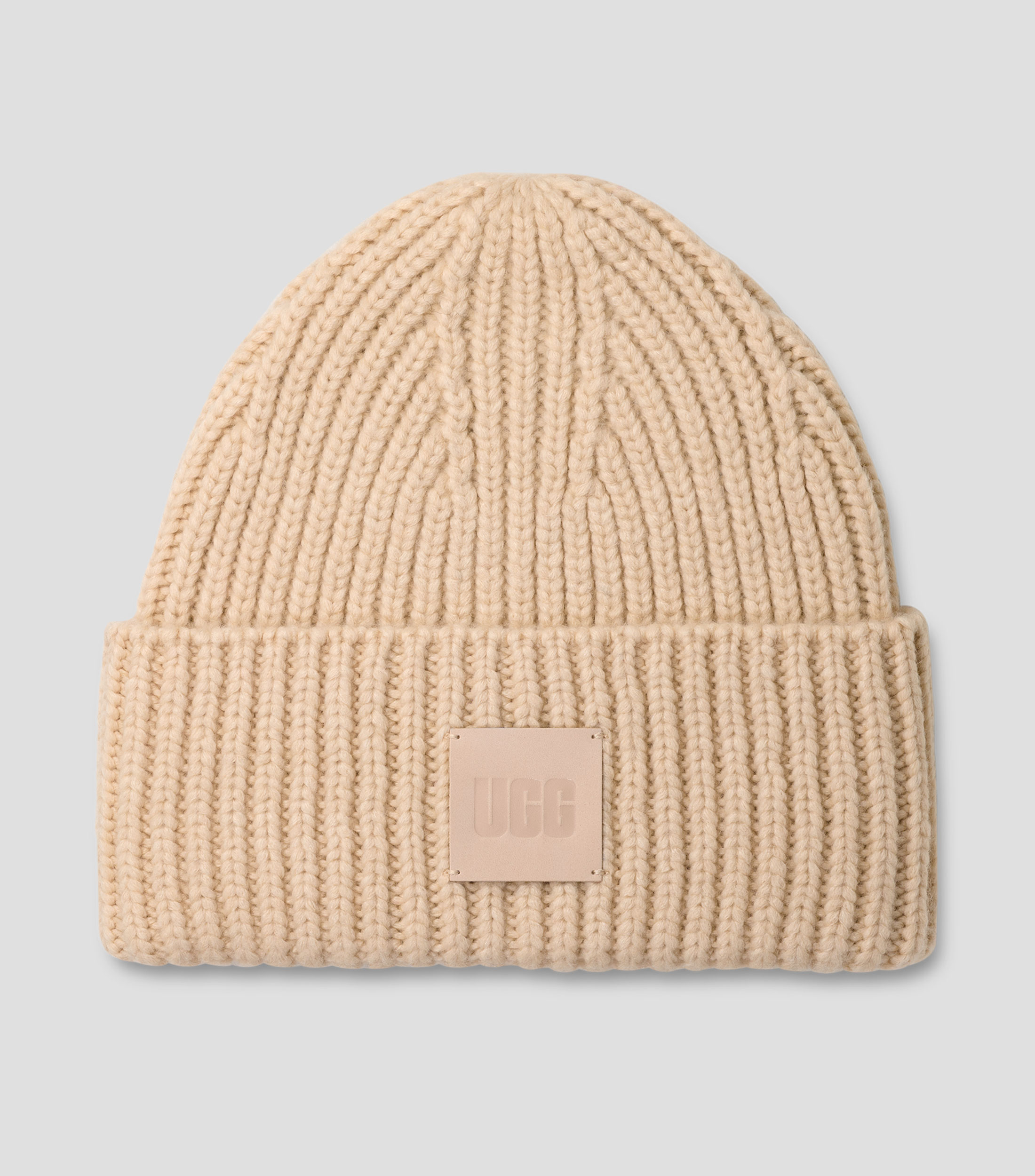 Gorro en tejido de punto liso Mujer