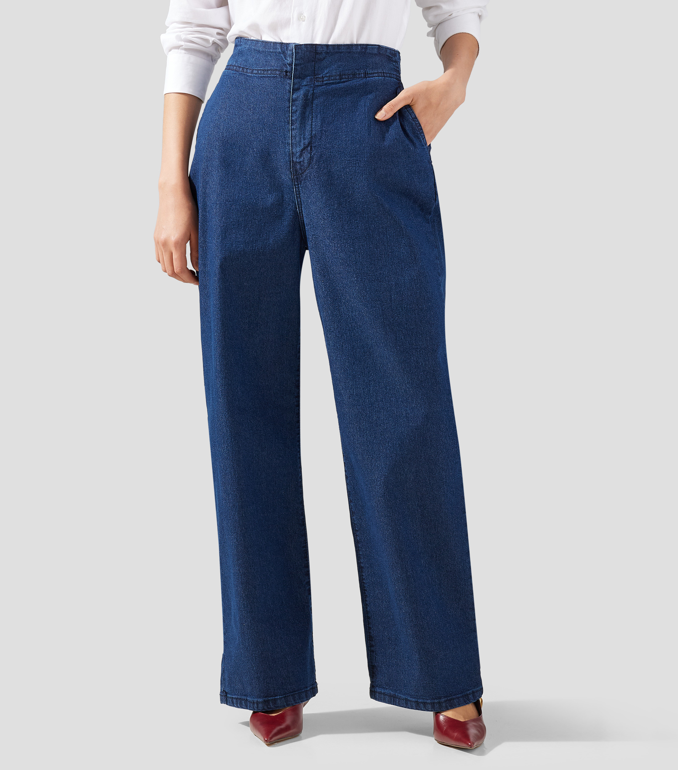 Jeans amplio Mujer