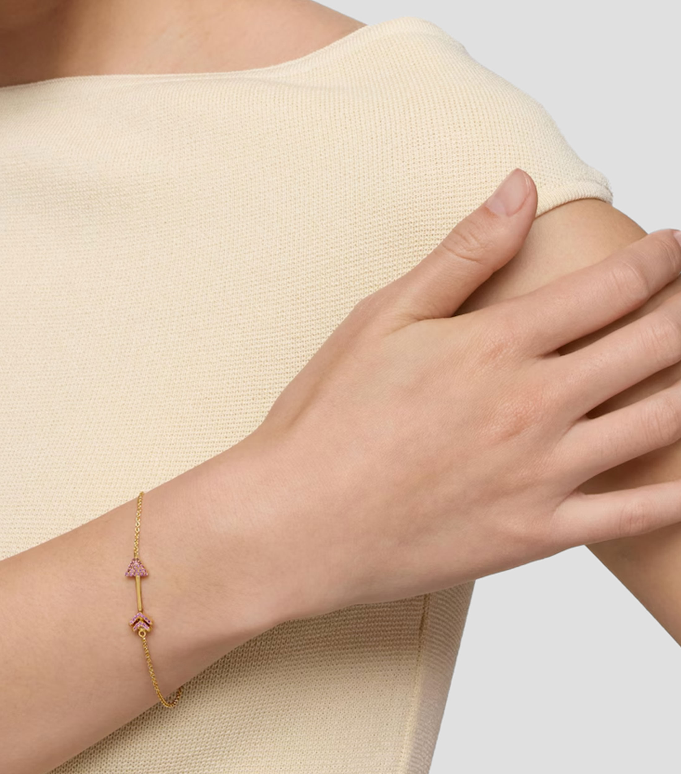 Pulsera en Plata Flechazo Mujer