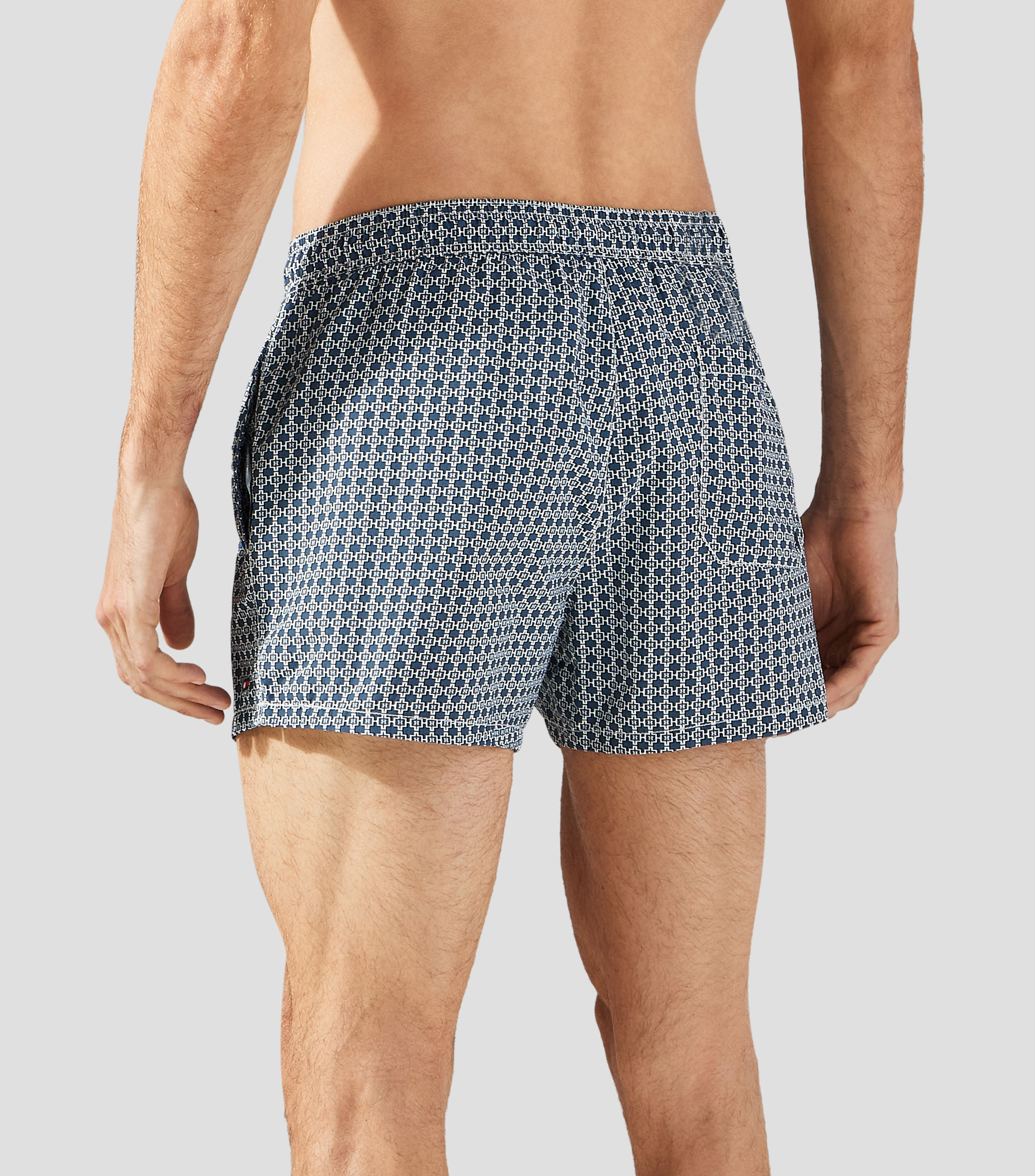 Traje de baño corto estampado Hombre