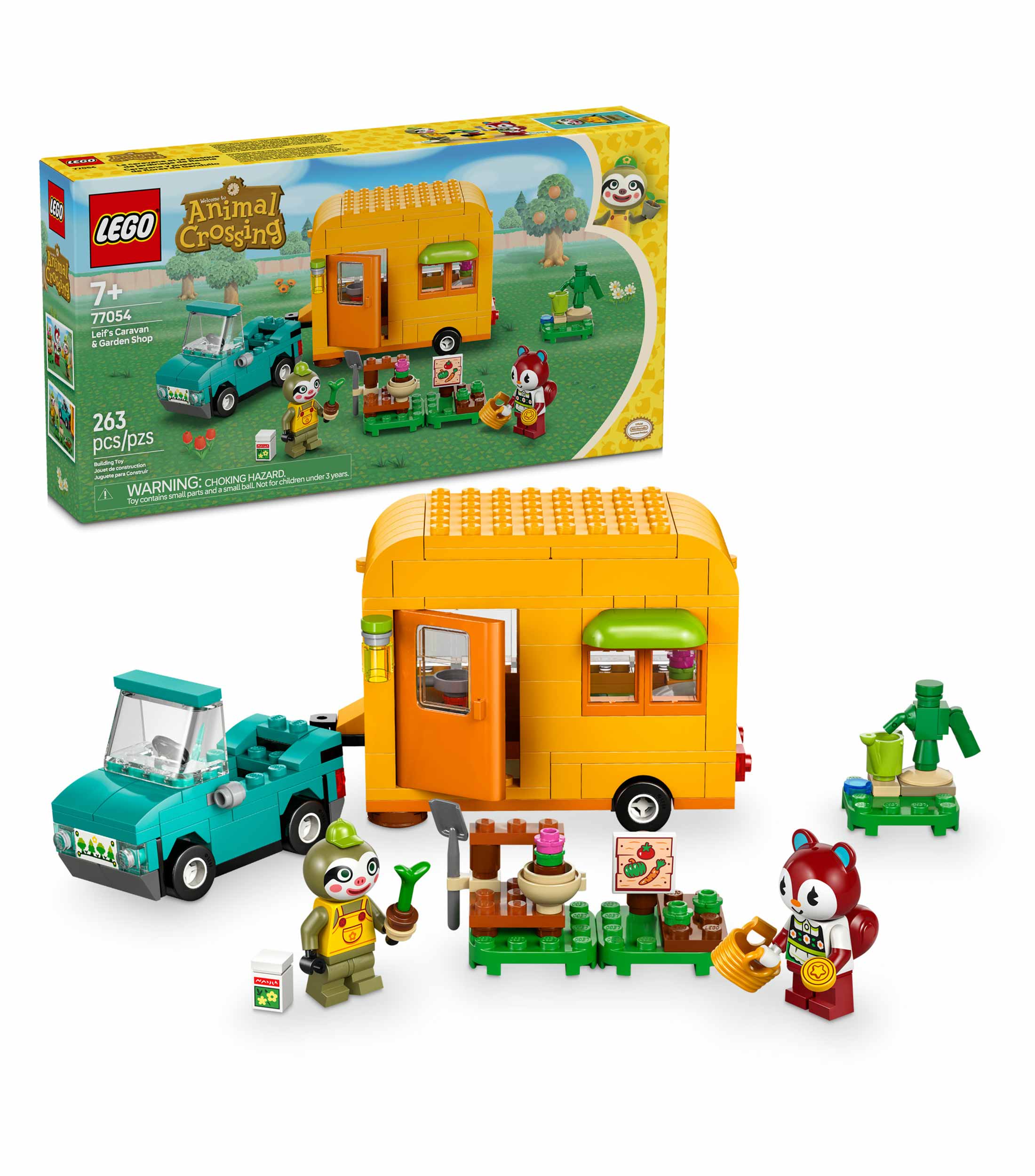 Lego Animal Crossing, Leifs Caravan Garden Shop 77054