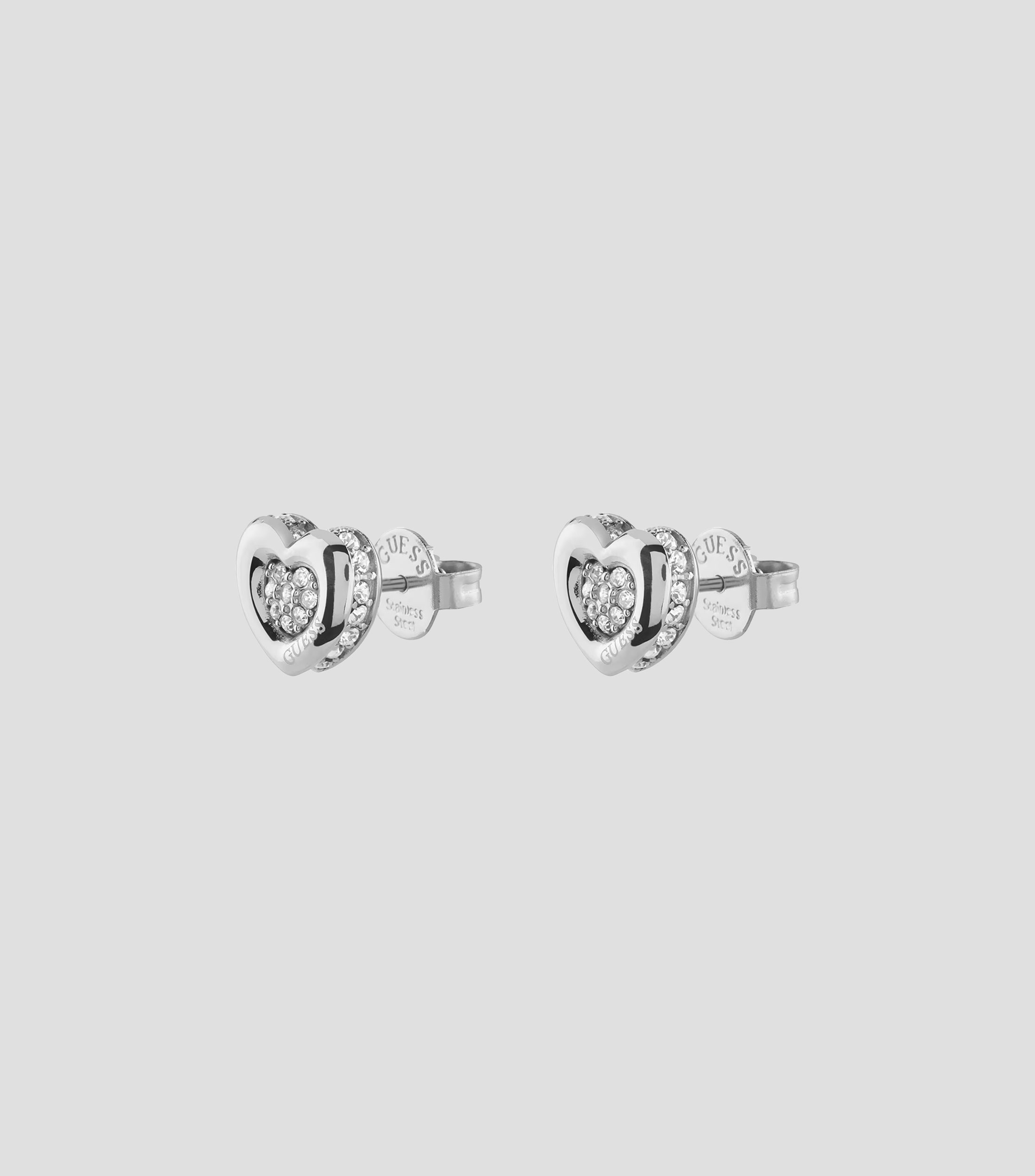 Aretes Love con cristales Mujer